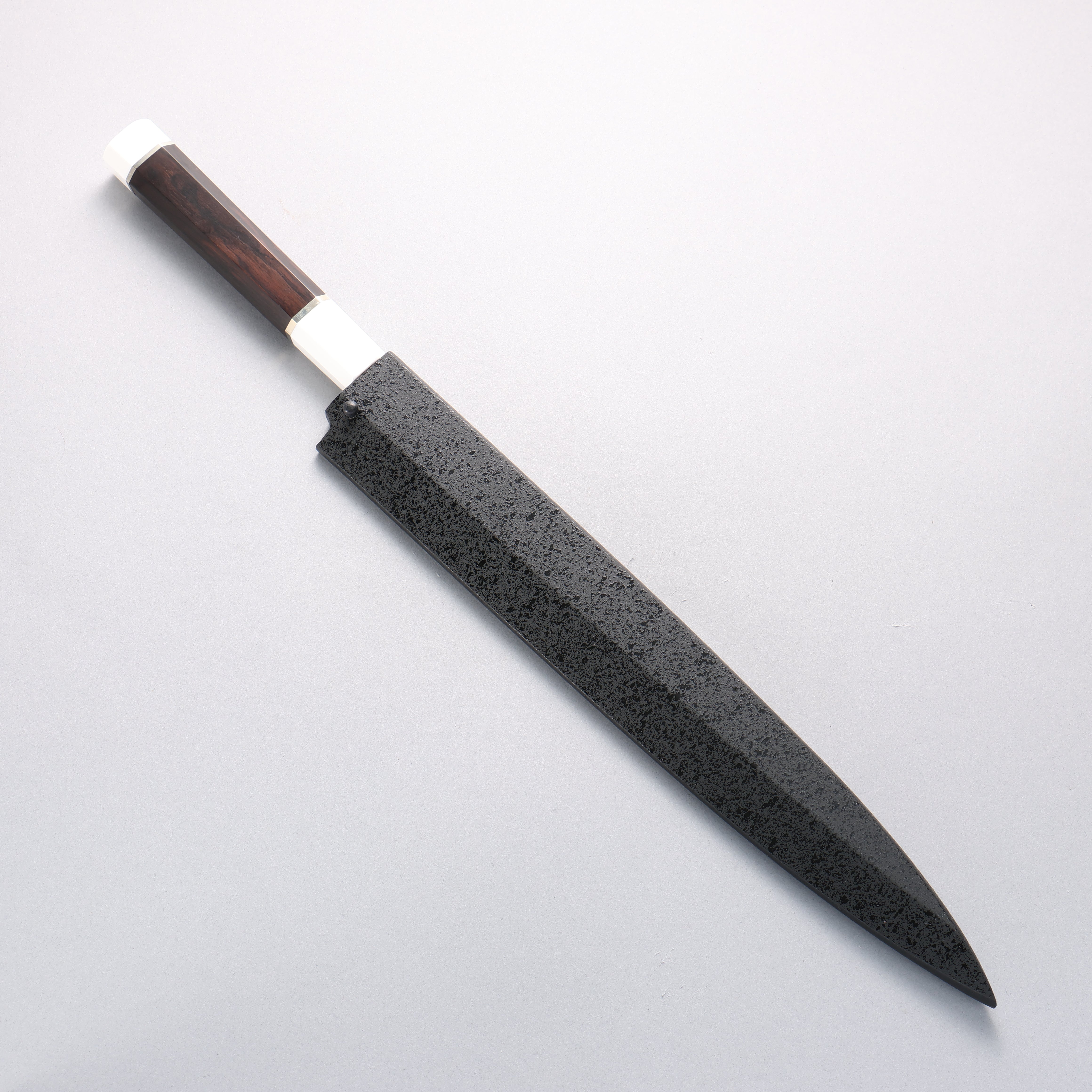 Sakai Takayuki Ginryu Honyaki Swedish Steel Mirrored Finish Yanagiba 300mm Ebony Wood Handle with Sheath - Japanny - Best Japanese Knife