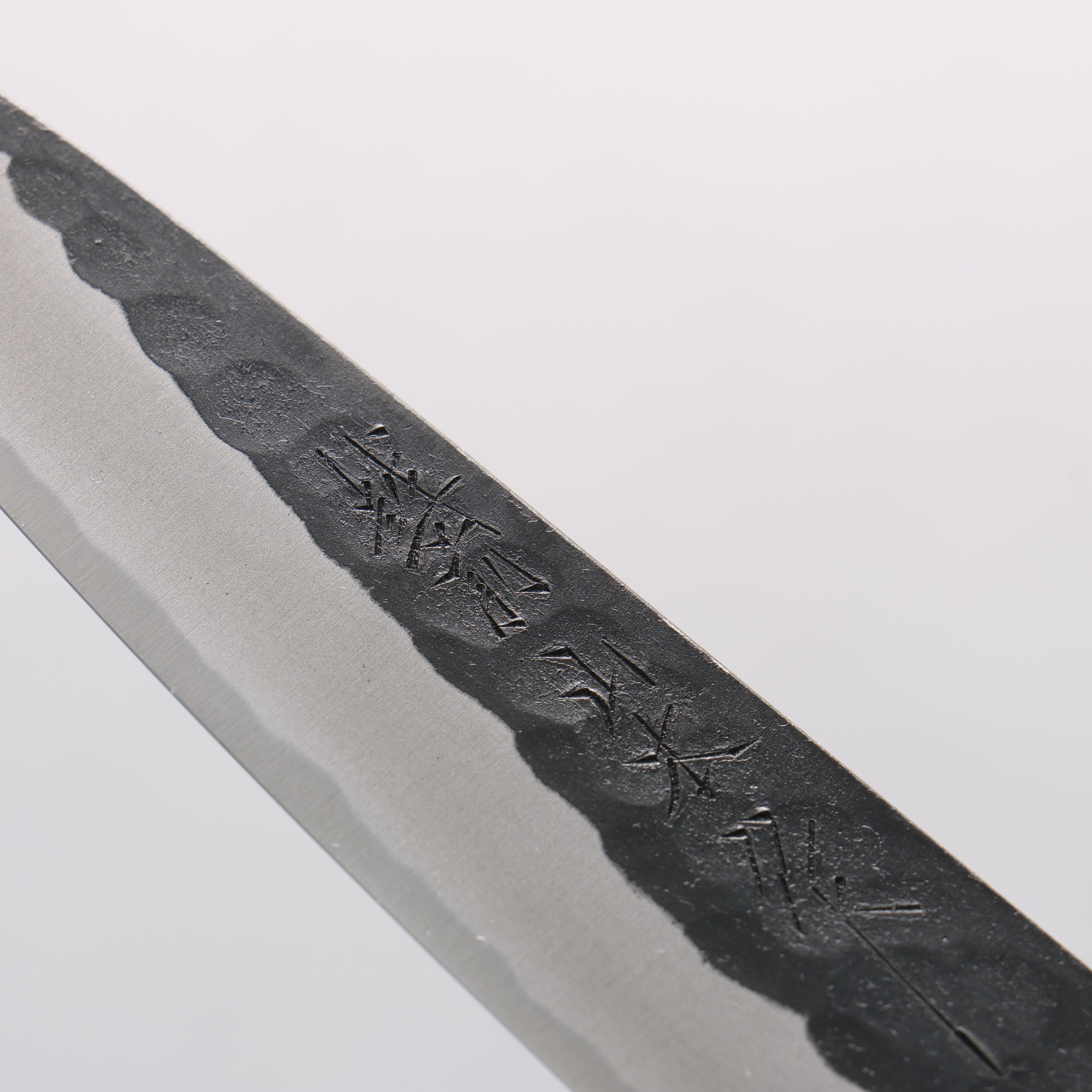 Nao Yamamoto Yasuki Blue Steel Kurouchi Hammered Petty-Utility 150mm Walnut Handle - Japanny - Best Japanese Knife