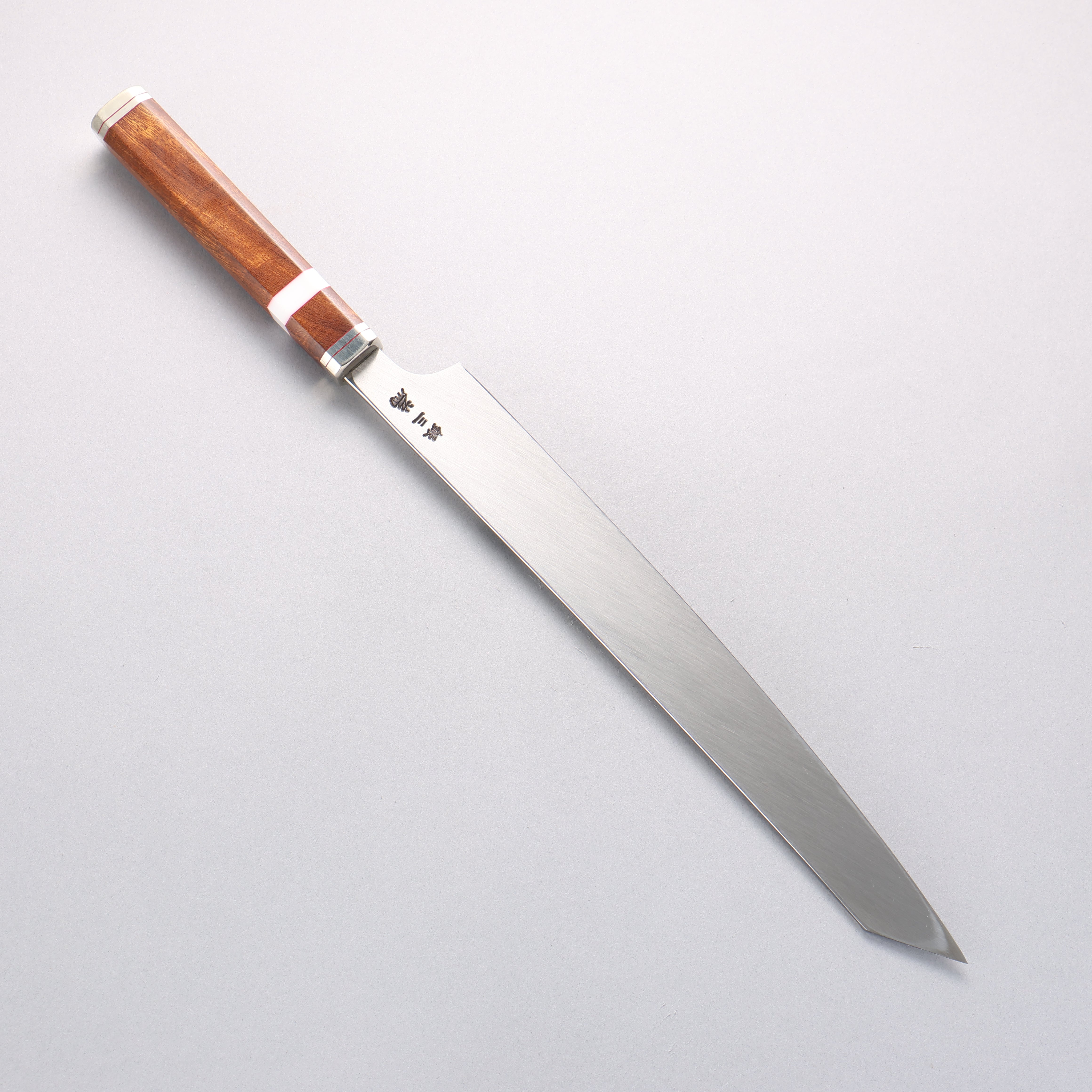 Sakai Takayuki Shiden Silver Steel No.3 Kengata Yanagiba 300mm Desert Ironwood(Sugihara model) Handle - Japanny - Best Japanese Knife