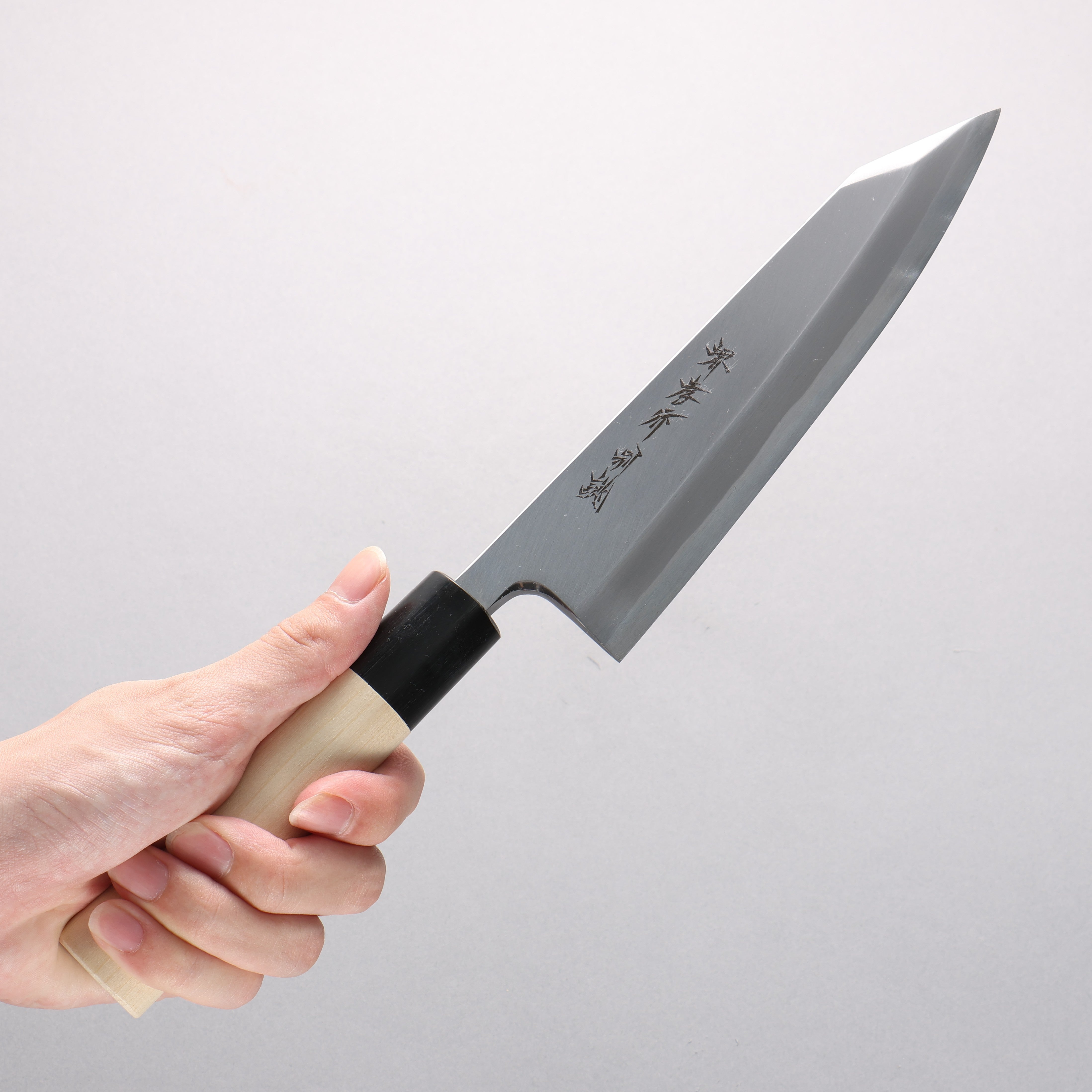 Sakai Takayuki Tokujyo White Steel No.2 Kiritsuke Deba 180mm Magnolia Handle - Japanny - Best Japanese Knife