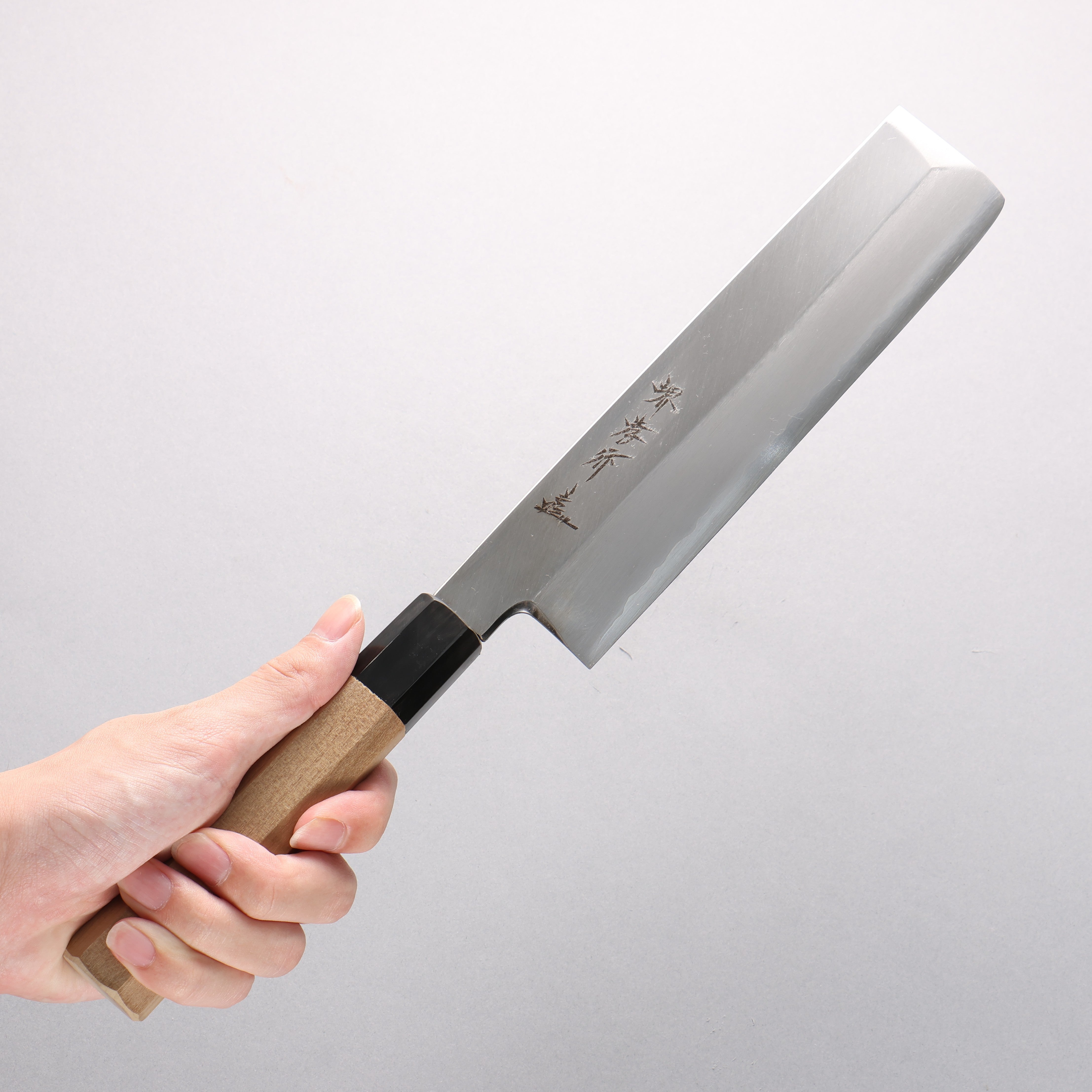 Sakai Takayuki Chef Series Silver Steel No.3 Usuba Magnolia Handle - Japanny - Best Japanese Knife