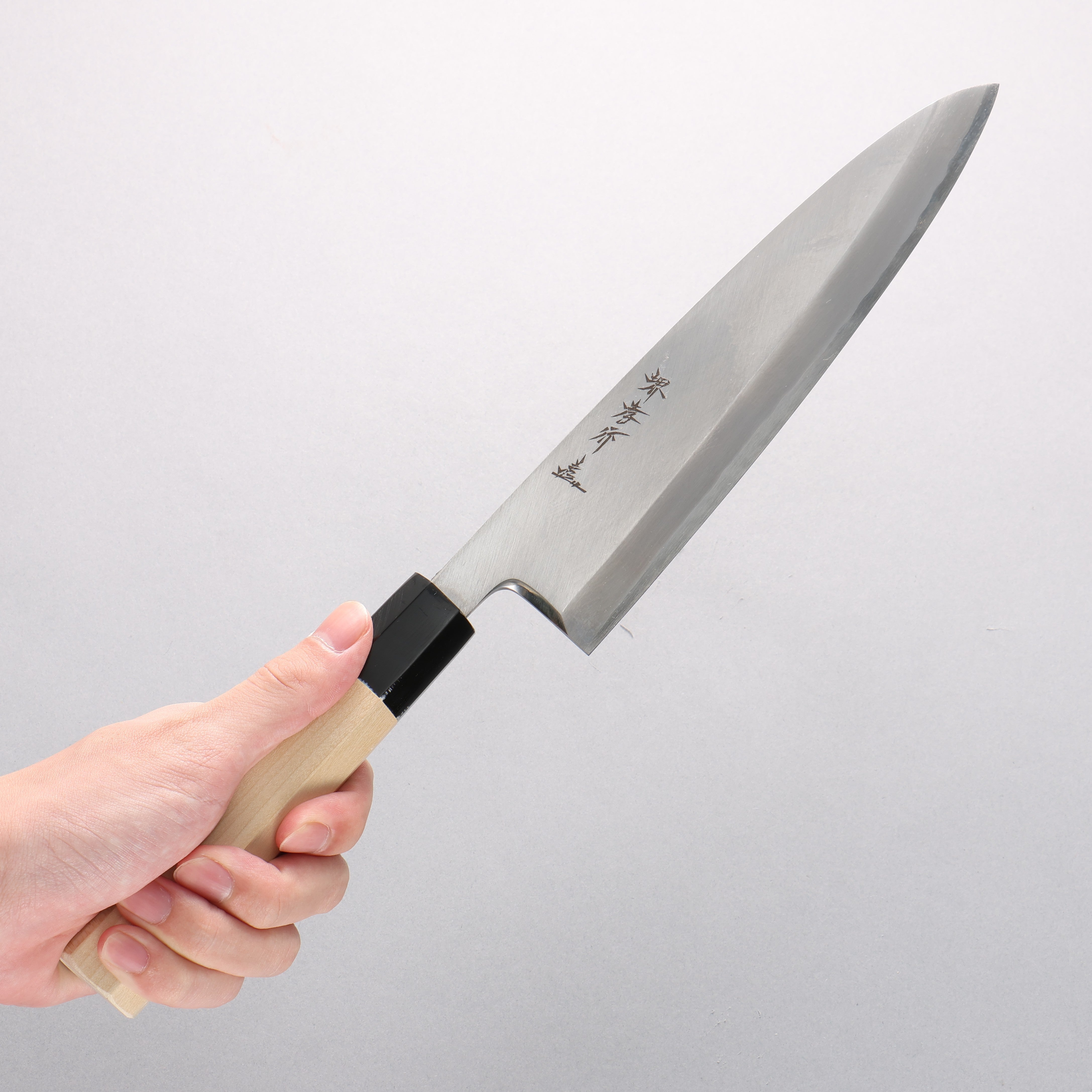 Sakai Takayuki Silver Steel No.3 Mioroshi Deba Magnolia Handle - Japanny - Best Japanese Knife