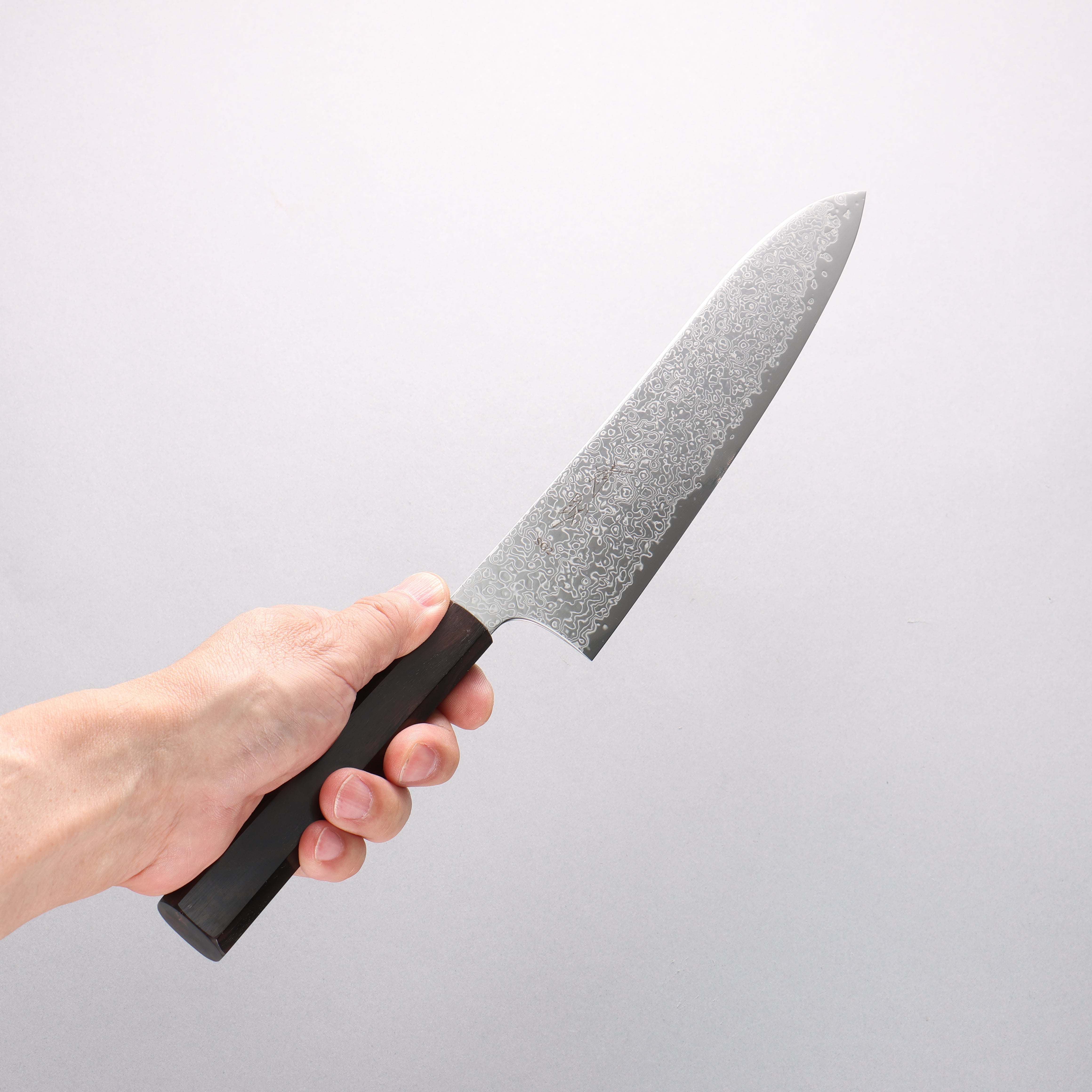Seisuke SG2 Damascus Migaki Finished Gyuto 210mm Ebony Wood Handle - Japanny - Best Japanese Knife