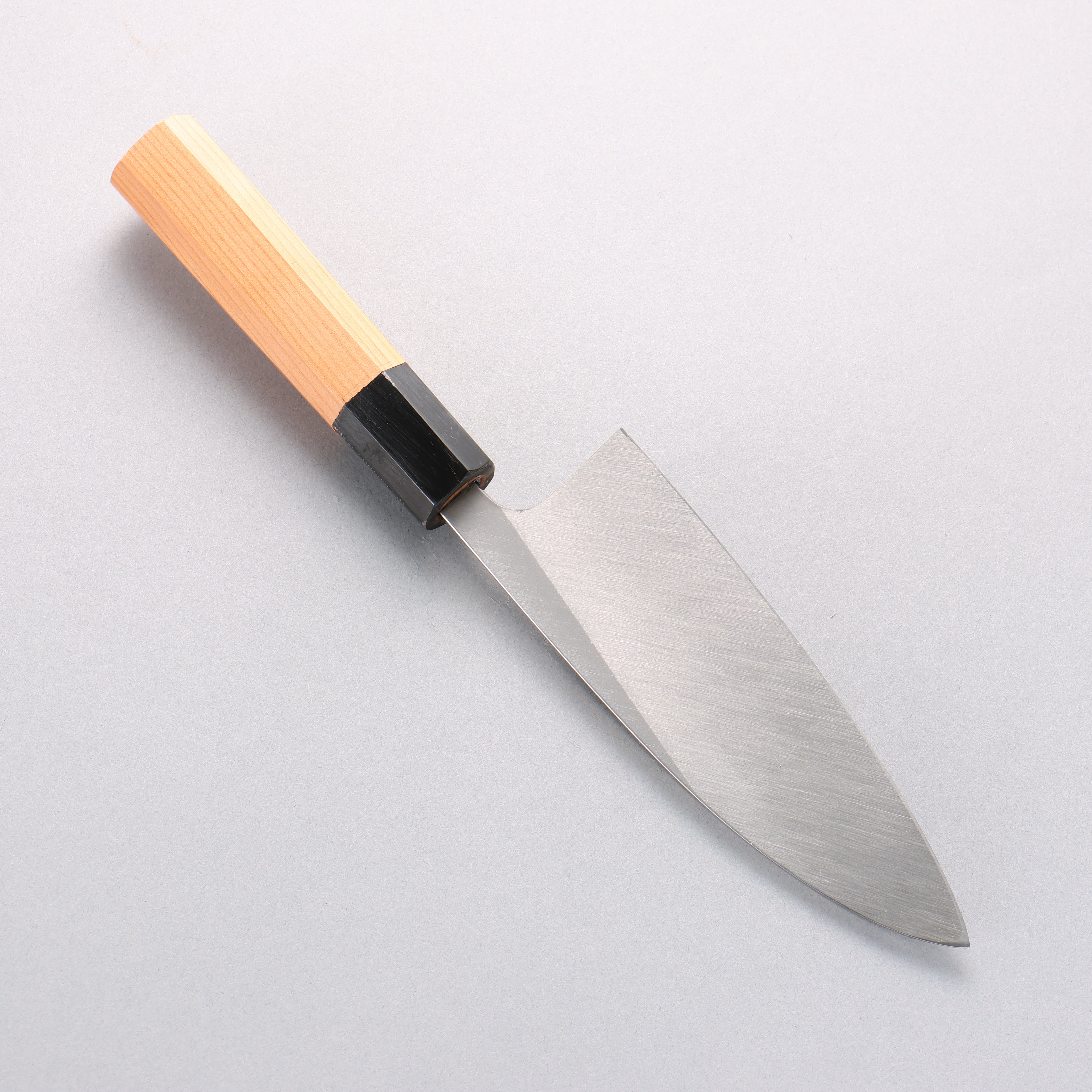 Sakai Takayuki Hakugin INOX Mirrored Finish Deba 150mm Yew tree Handle - Japanny - Best Japanese Knife