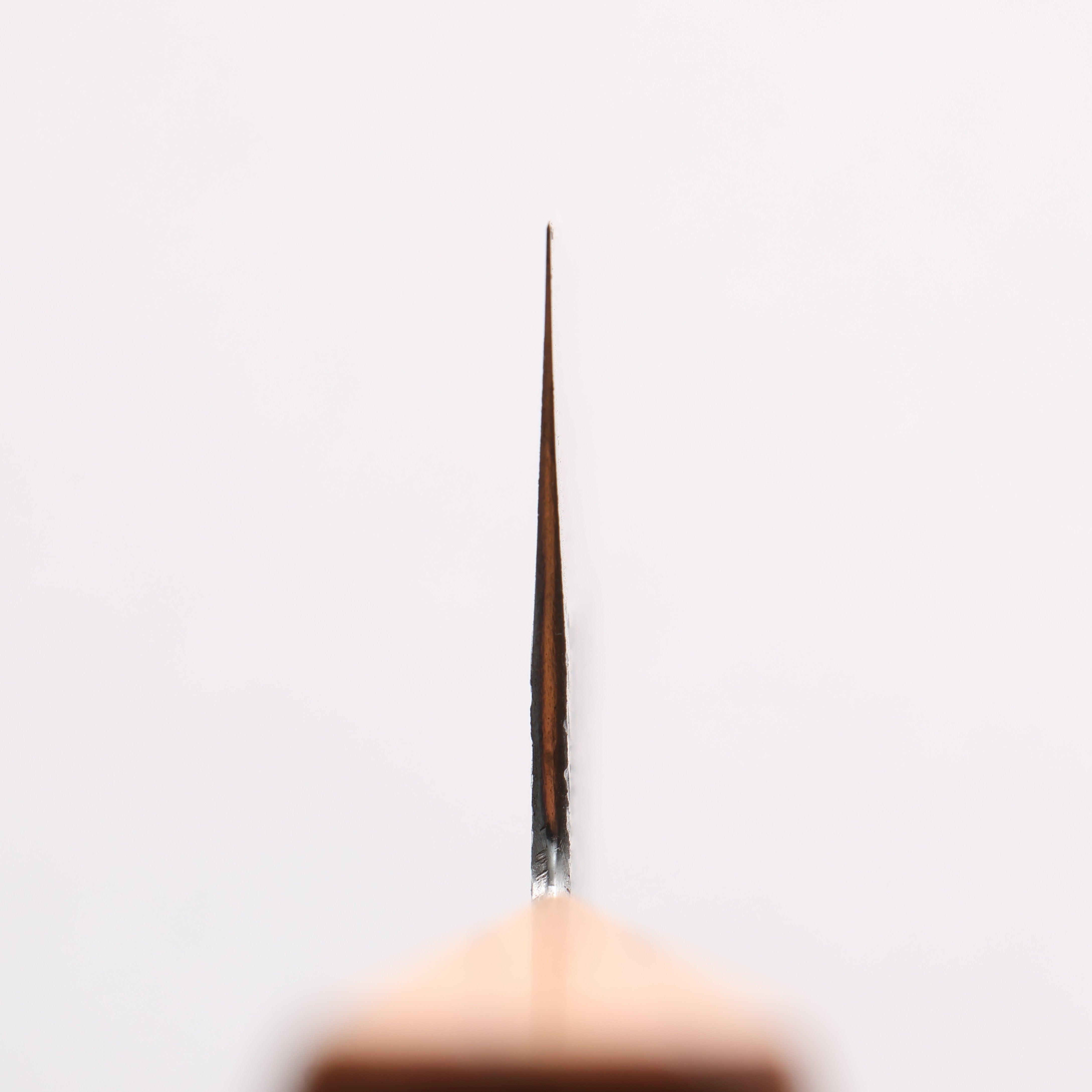 Isamitsu Abe White Steel No.1 Hammered Nakiri 165mm Japanese Elm (pentagonal) Handle - Japanny - Best Japanese Knife