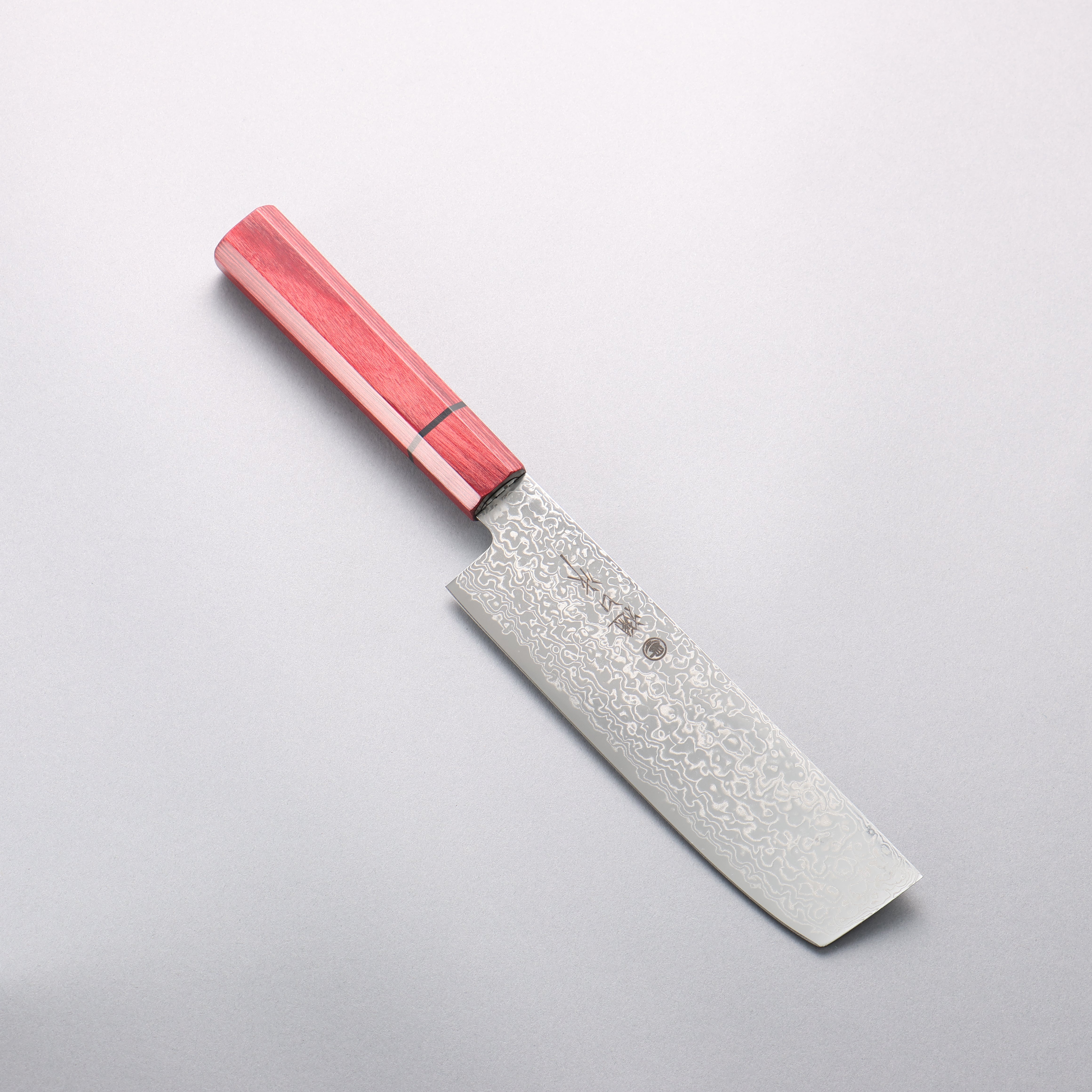 Higuchi SG2 Damascus Migaki Finished Usuba 165mm Red Pakka wood Handle - Japanny - Best Japanese Knife