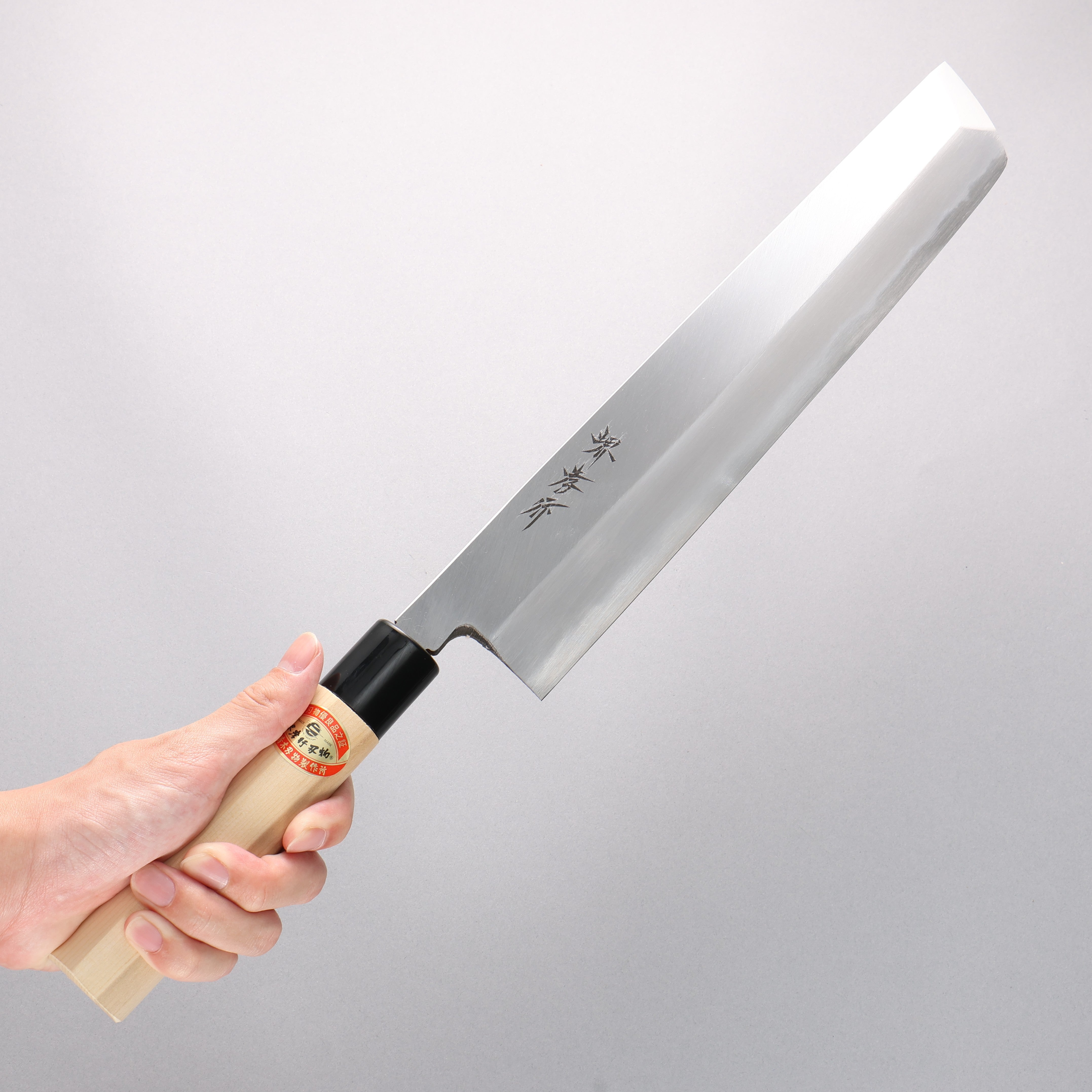 Sakai Takayuki Kasumitogi White Steel Hamokiri 300mm Magnolia Handle - Japanny - Best Japanese Knife