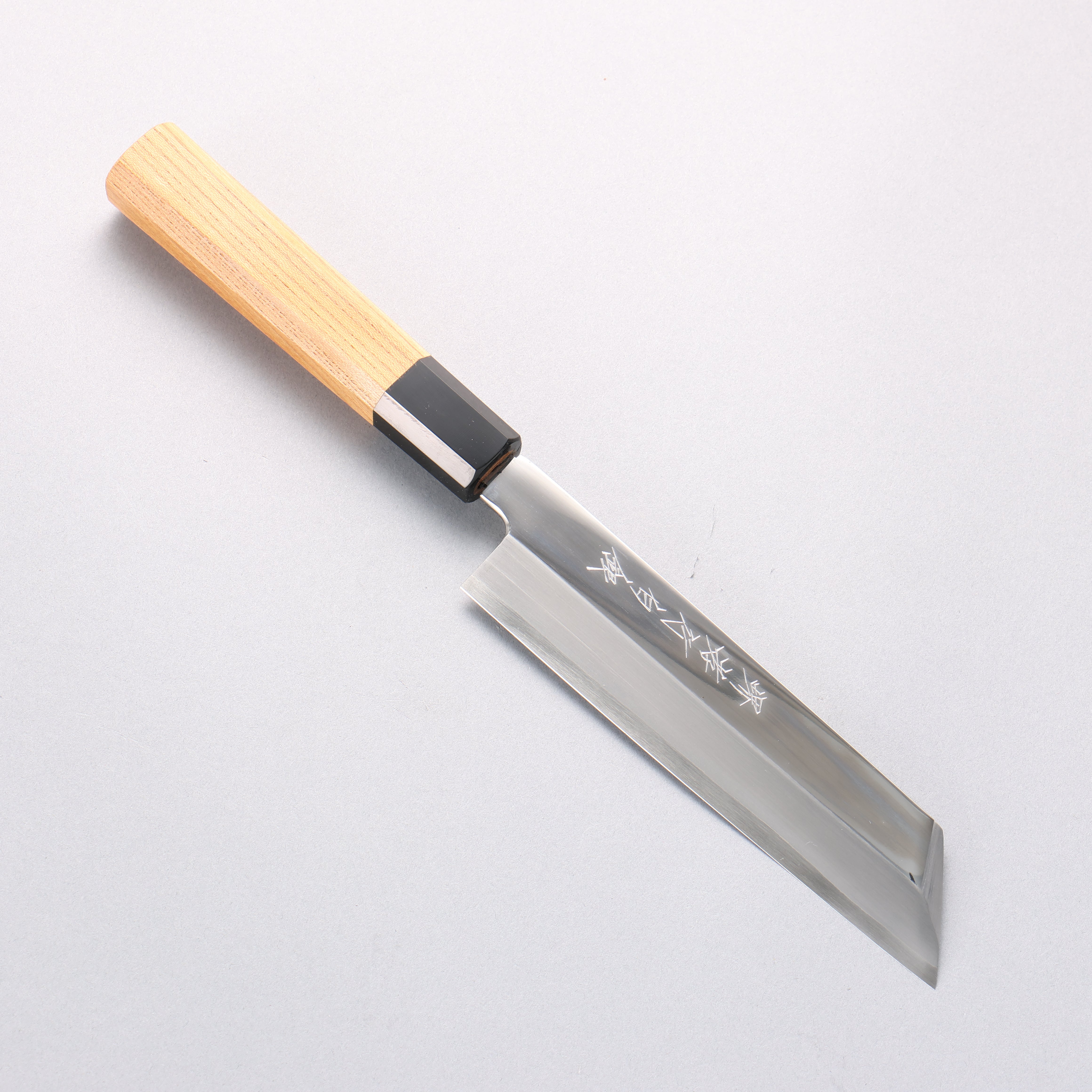 Sakai Takayuki Hakugin INOX Mirrored Finish Mukimono 180mm Yew tree Handle - Japanny - Best Japanese Knife