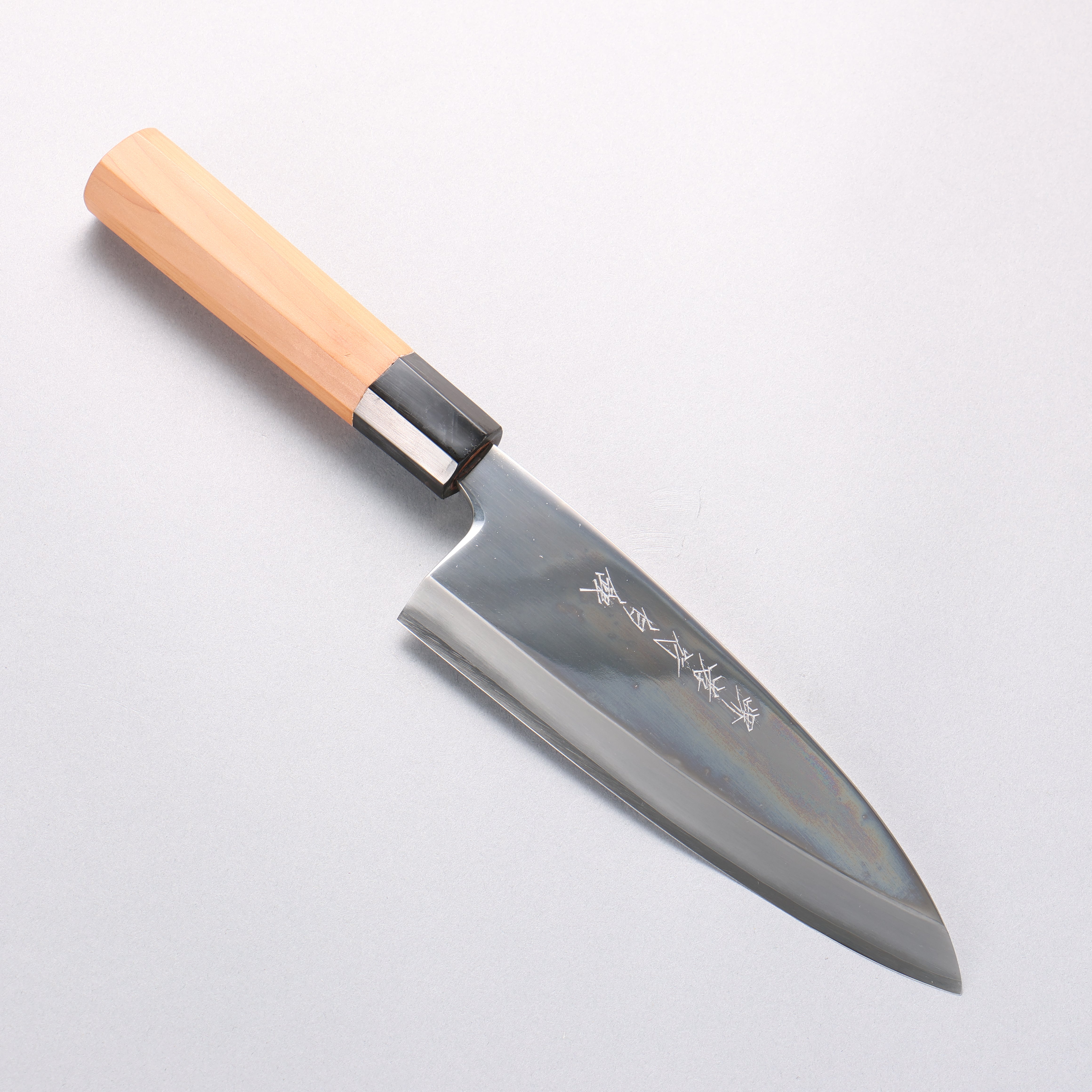 Sakai Takayuki Hakugin INOX Mirrored Finish Deba 180mm Yew tree Handle - Japanny - Best Japanese Knife