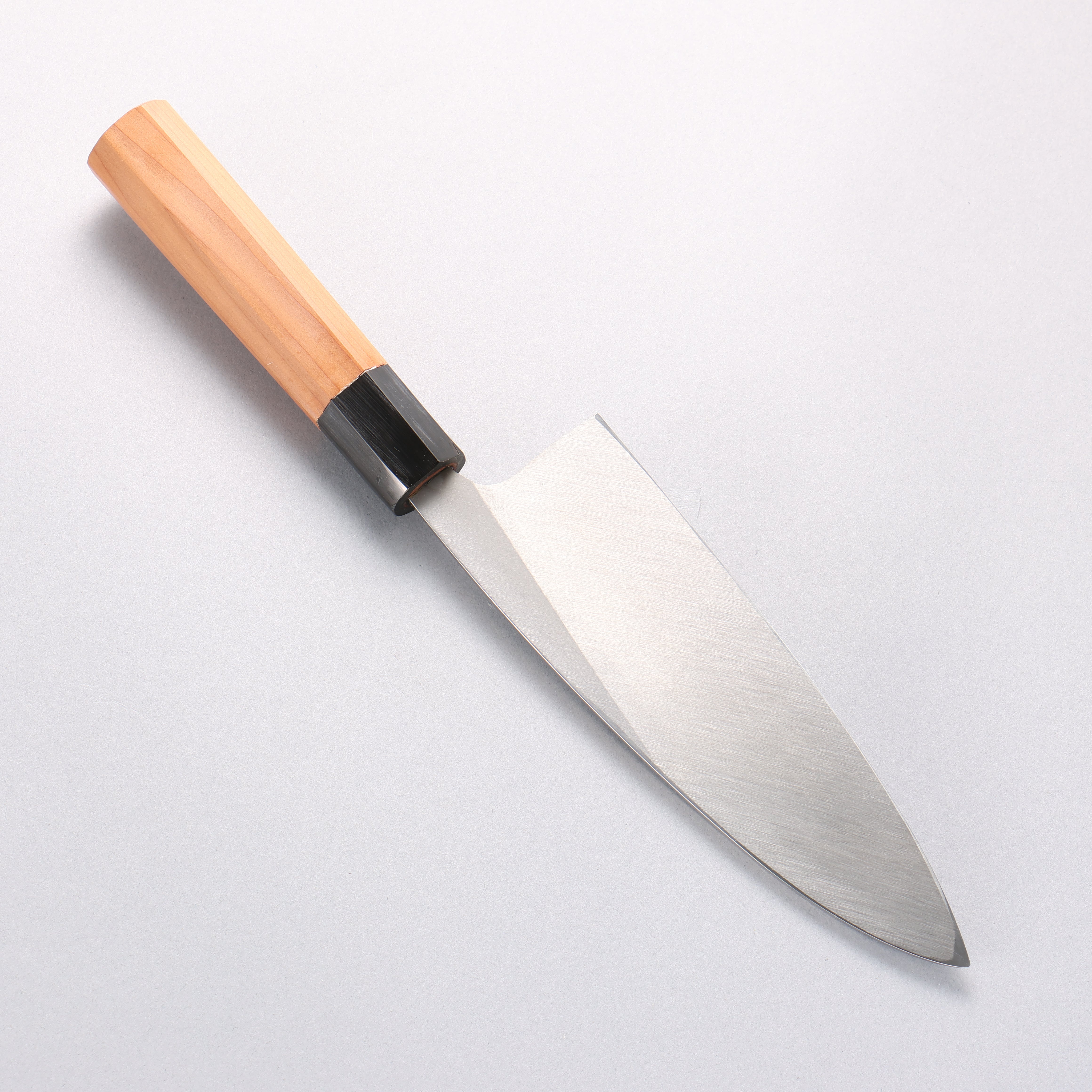 Sakai Takayuki Hakugin INOX Mirrored Finish Deba 180mm Yew tree Handle - Japanny - Best Japanese Knife