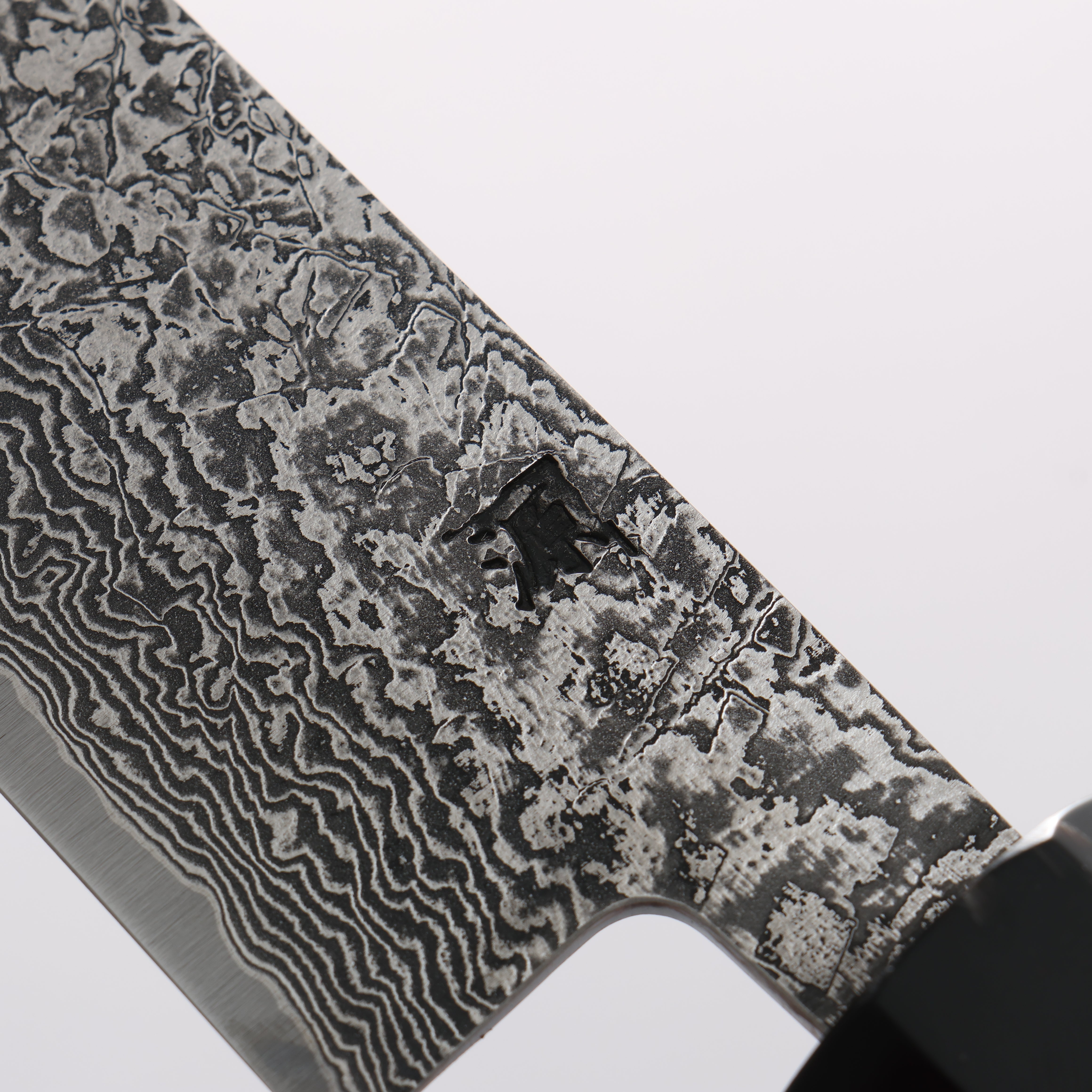 Shigeki Tanaka Habakiri SG2 Damascus Slicer 240mm Ebony Wood Handle - Japanny - Best Japanese Knife
