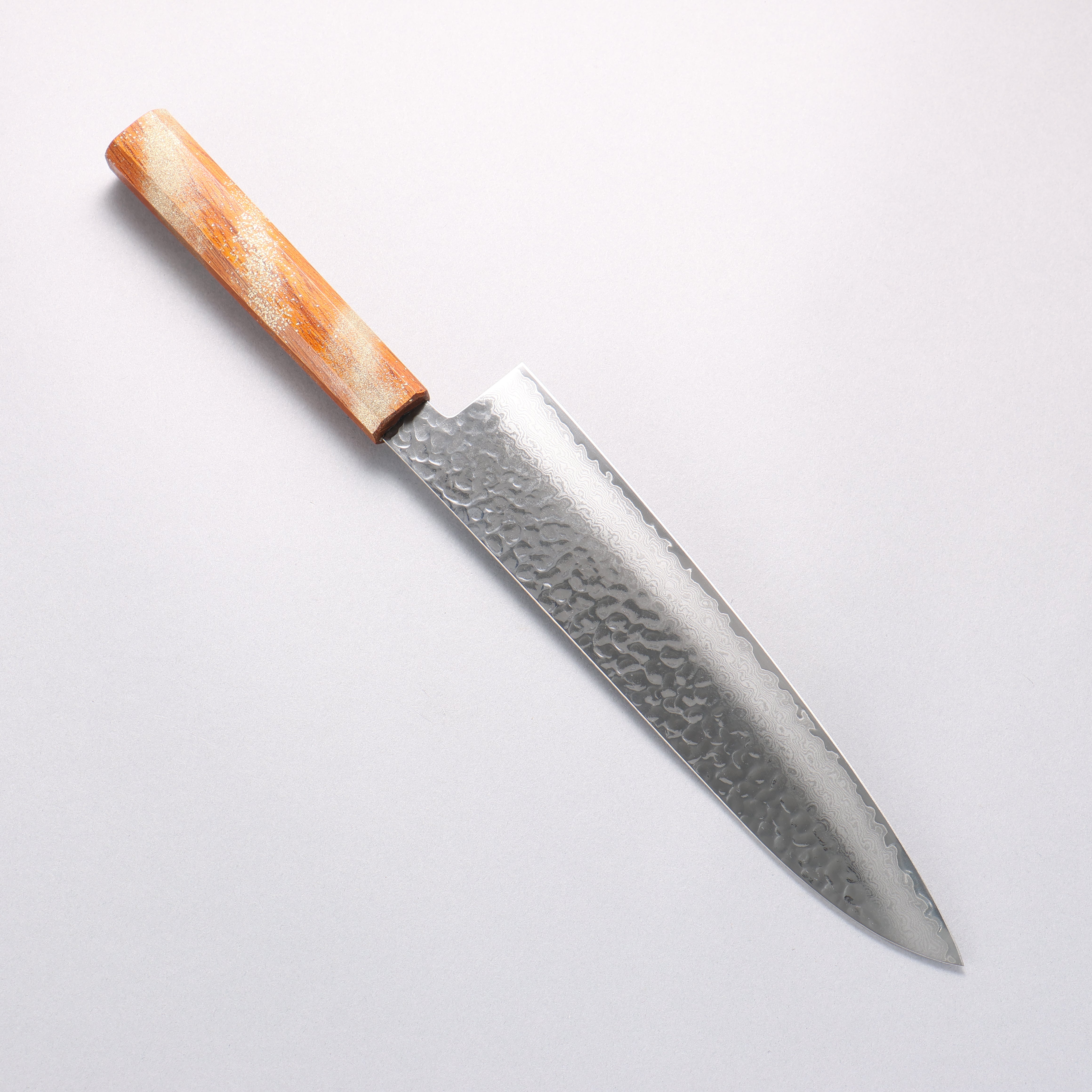 Sakai Takayuki VG10 33 Layer Damascus Gyuto 240mm Live oak Lacquered (Seiren) Handle - Japanny - Best Japanese Knife