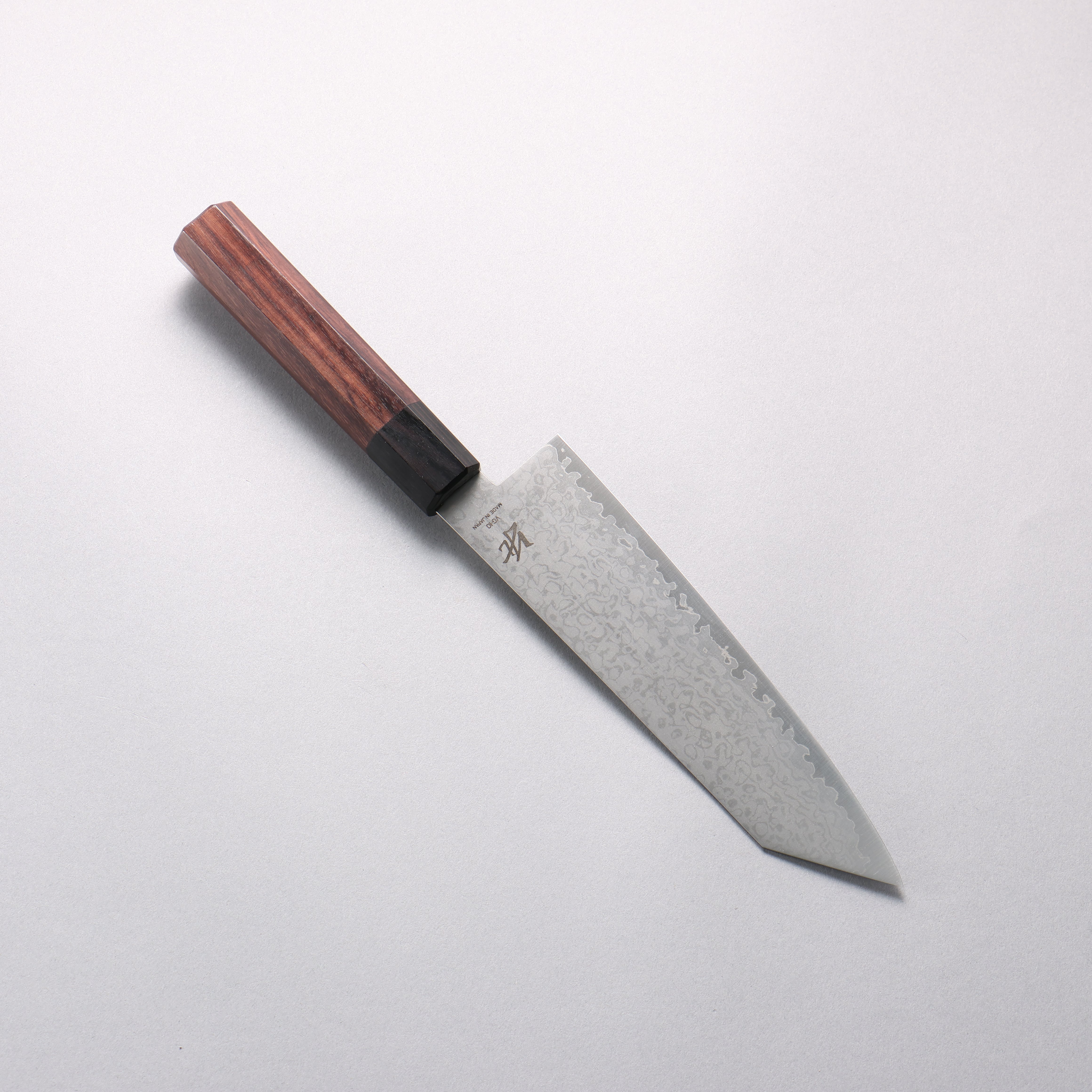 Seisuke VG10 8 Layer Damascus Kiritsuke Santoku 180mm Rosewood (Ferrule: Black Pakka Wood) Handle - Japanny - Best Japanese Knife