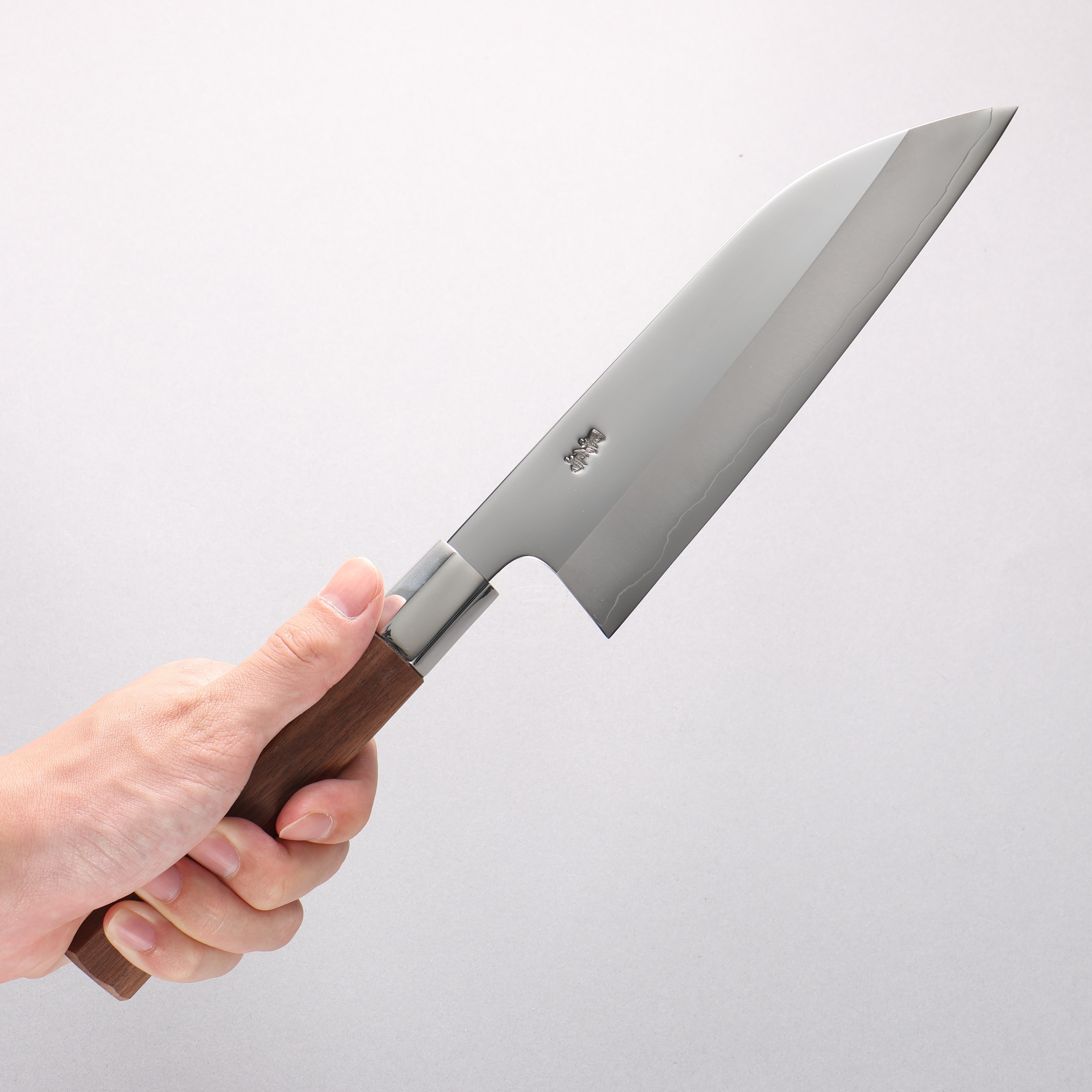 Kurotori Silver Steel No.3 Migaki Finished Funayuki 180mm Walnut Handle - Japanny - Best Japanese Knife