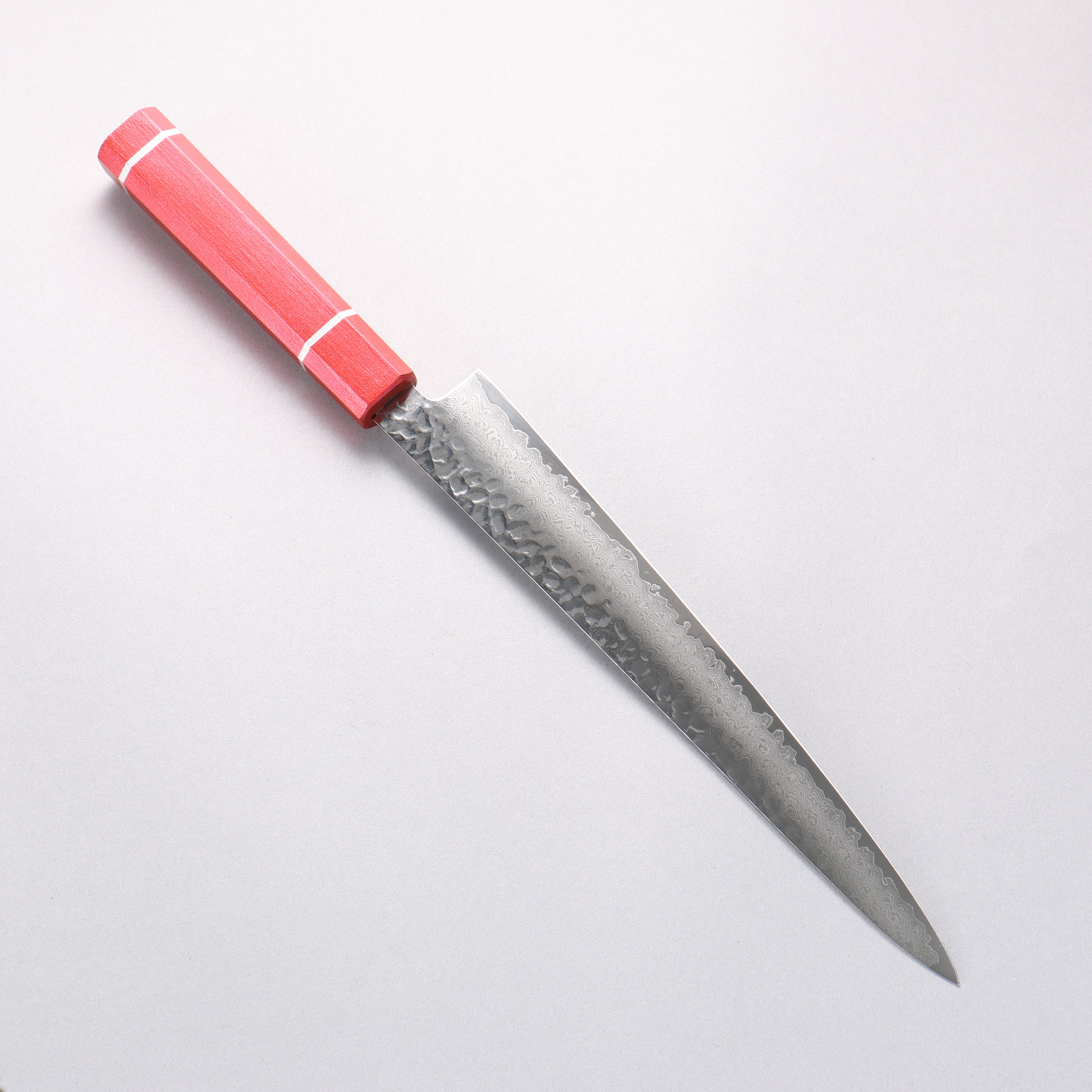 Sakai Takayuki VG10 33 Layer Damascus Sujihiki 240mm Live oak Lacquered (Kouseki) Handle - Japanny - Best Japanese Knife