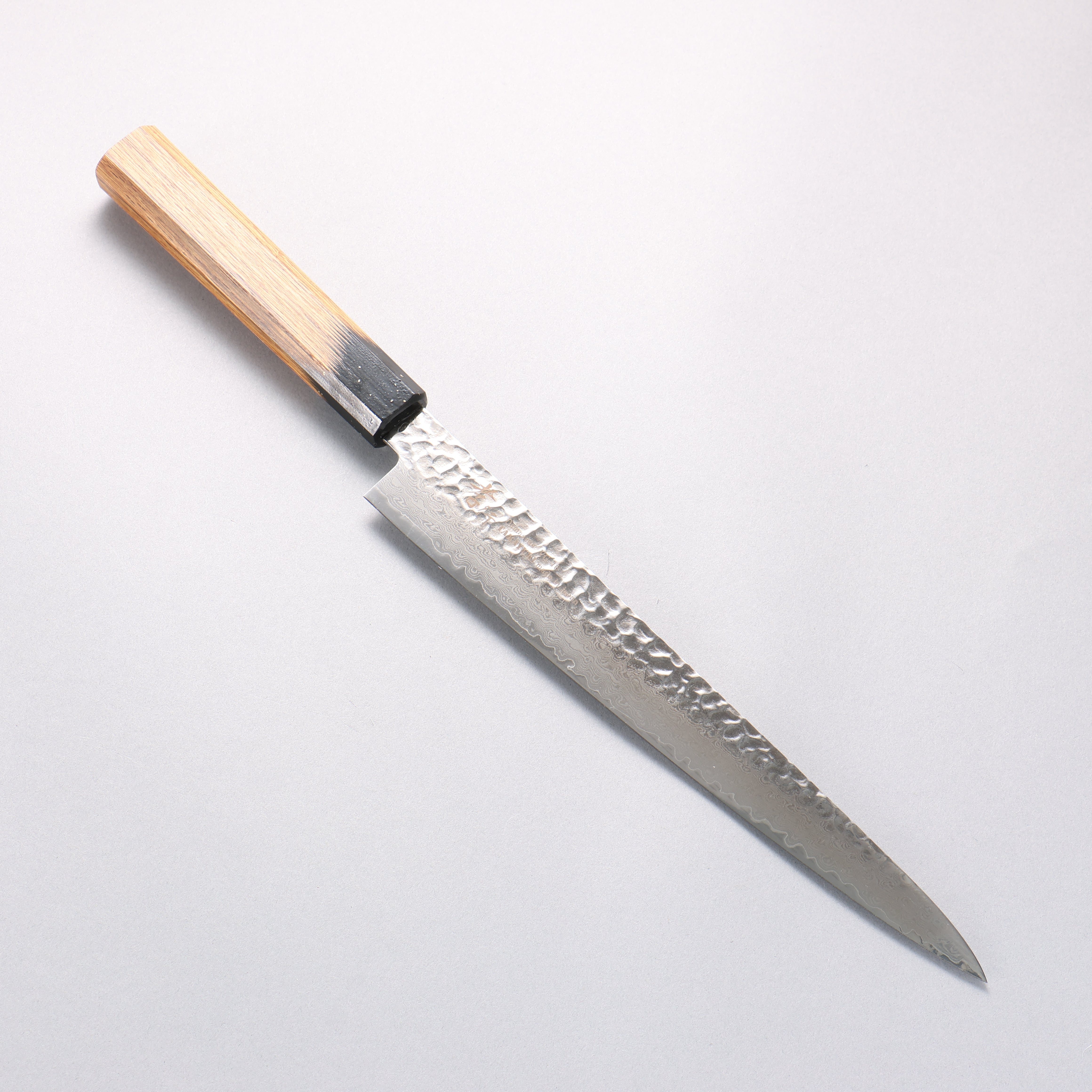 Sakai Takayuki VG10 33 Layer Damascus Sujihiki 240mm Live oak Lacquered (Kokushin) Handle - Japanny - Best Japanese Knife