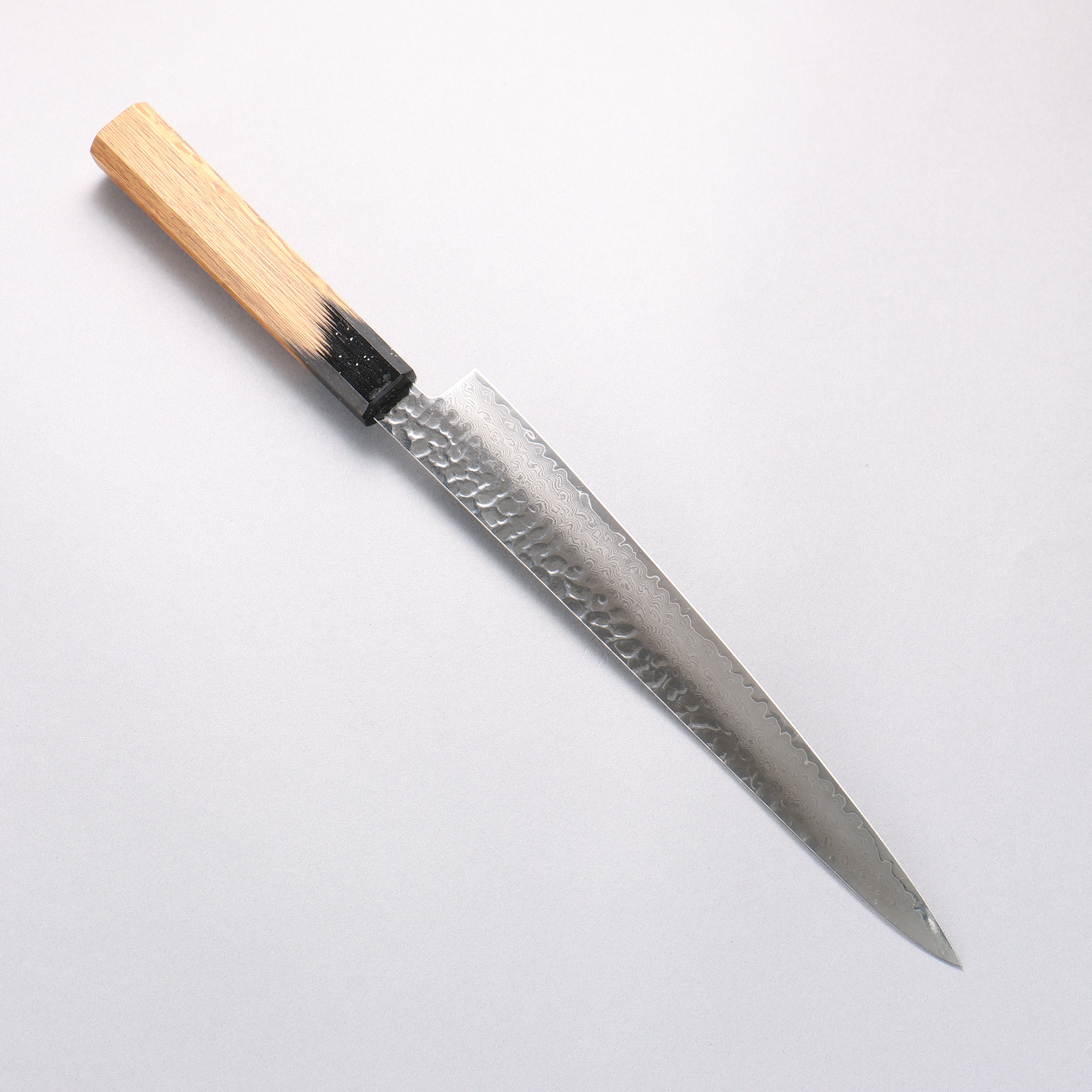 Sakai Takayuki VG10 33 Layer Damascus Sujihiki 240mm Live oak Lacquered (Kokushin) Handle - Japanny - Best Japanese Knife