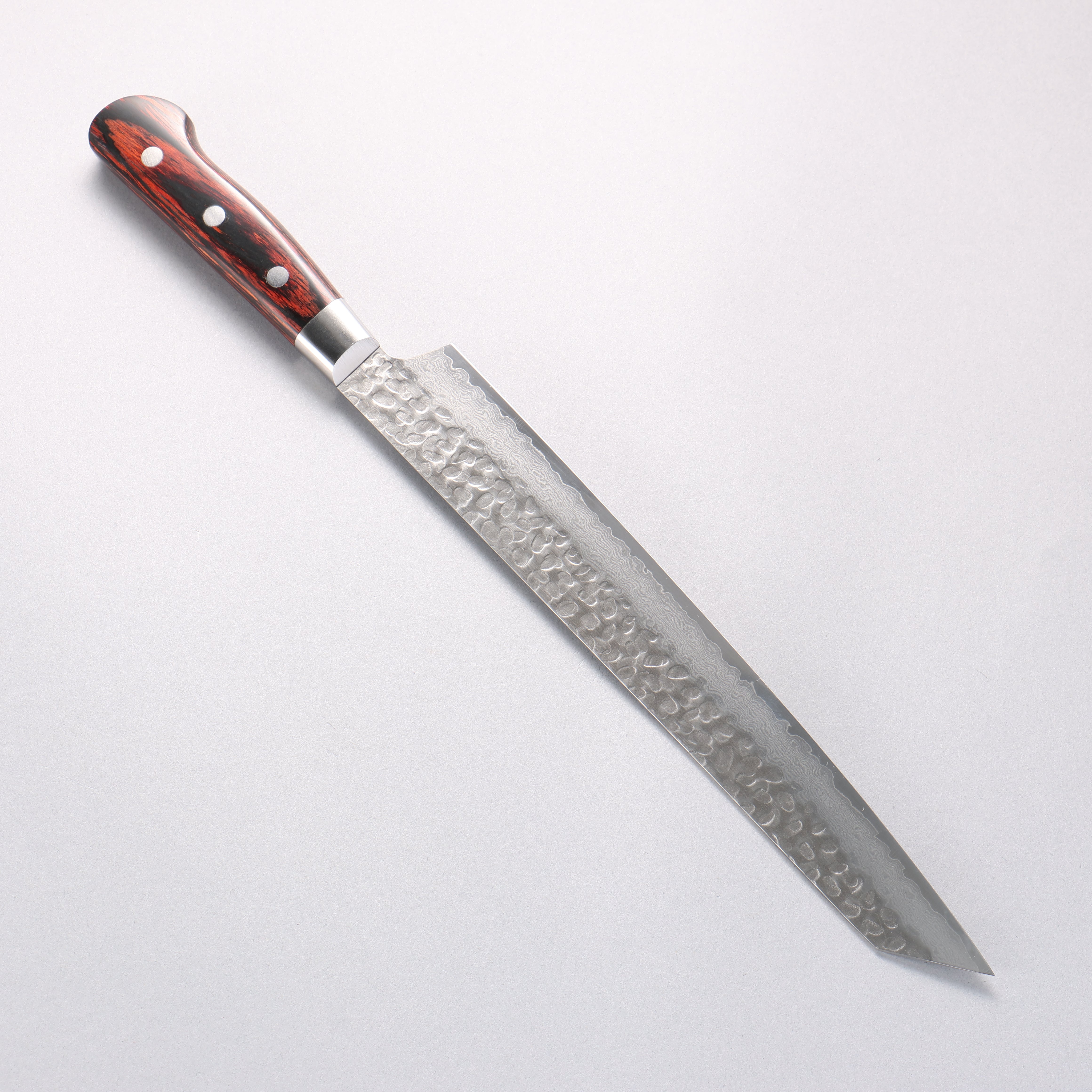 Sakai Takayuki VG10 33 Layer Damascus Kengata Yanagiba 270mm Mahogany Pakka wood Handle - Japanny - Best Japanese Knife