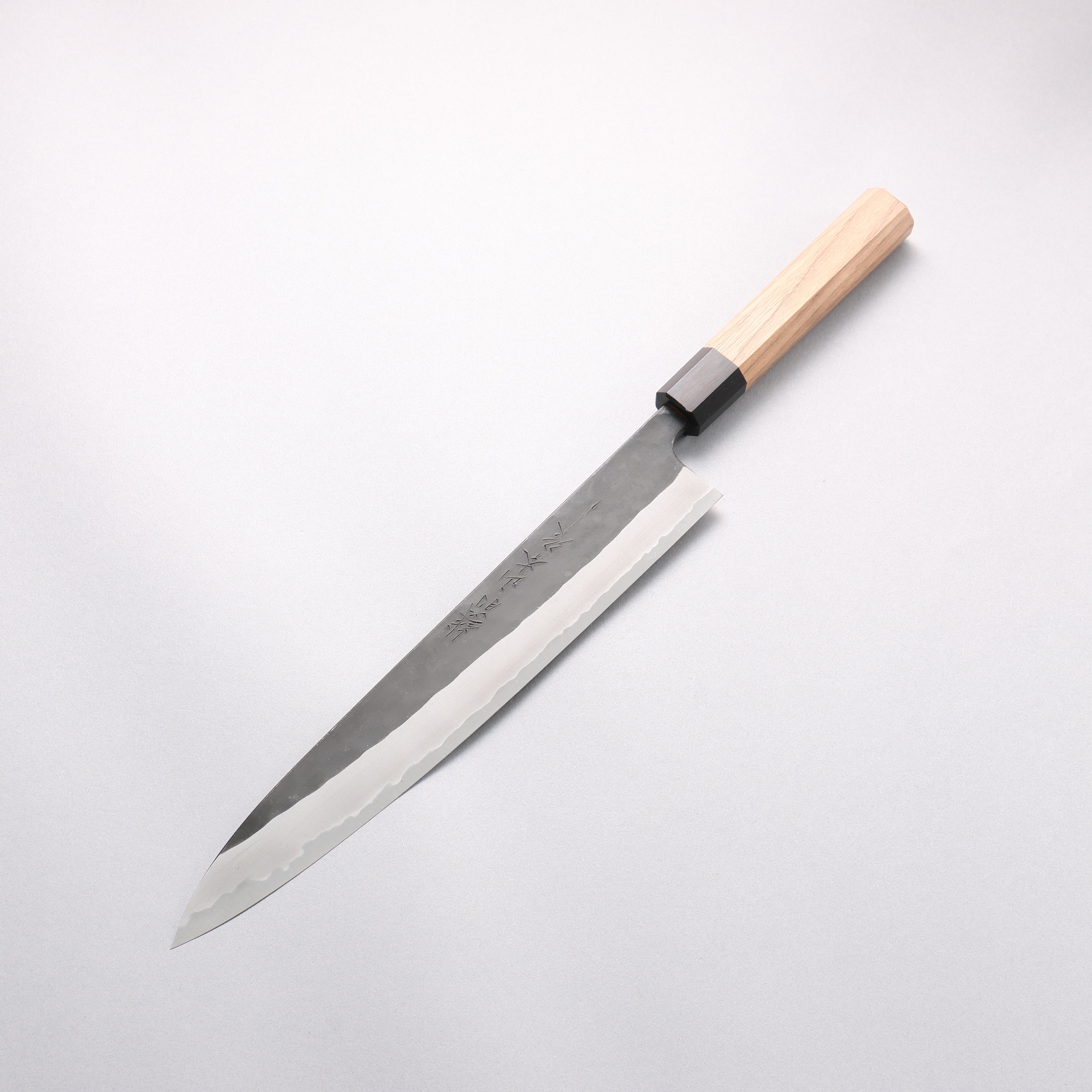 Nao Yamamoto White Steel No.2 Black Finished Sujihiki 270mm Walnut Handle - Japanny - Best Japanese Knife
