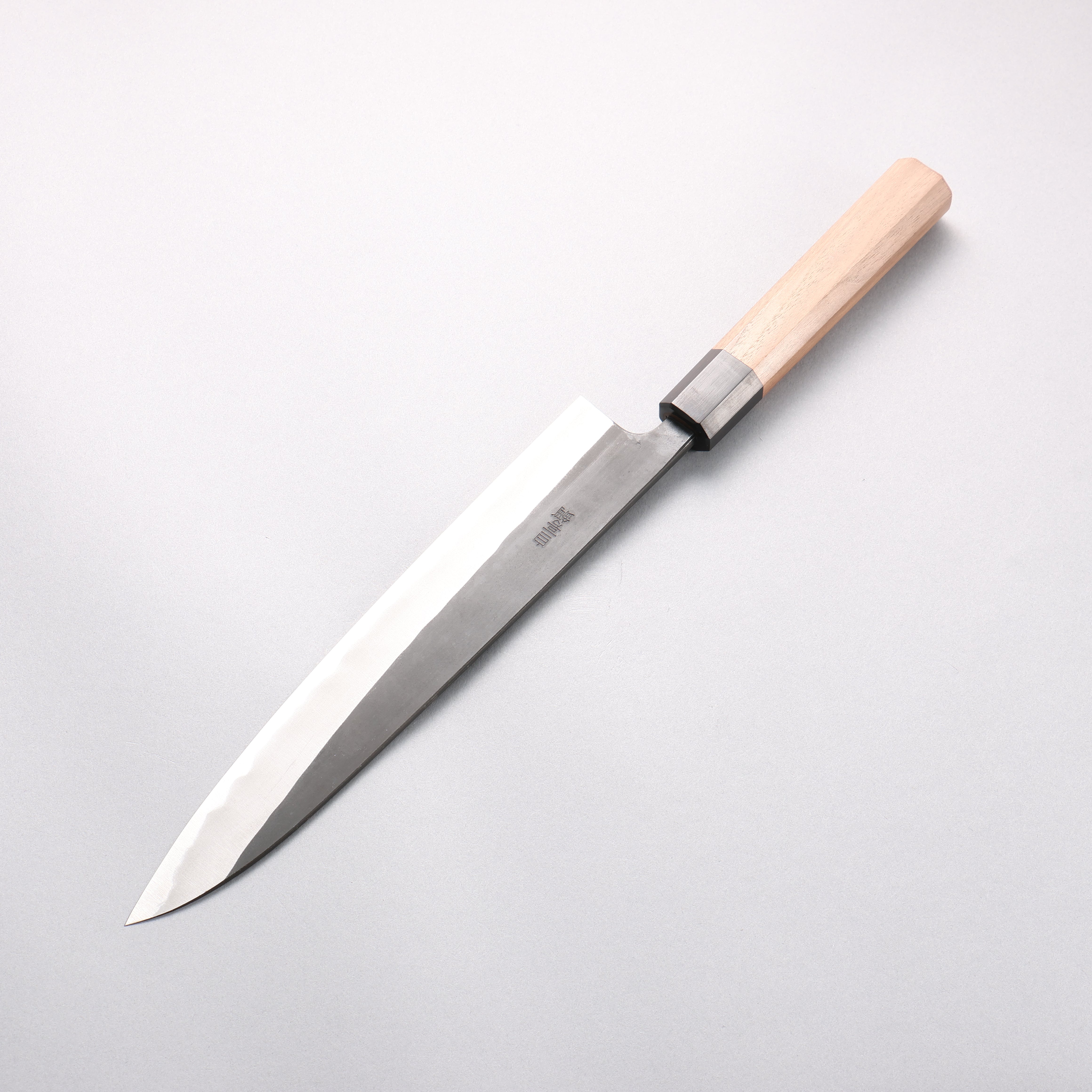 Nao Yamamoto White Steel No.2 Black Finished Sujihiki 240mm Walnut Handle - Japanny - Best Japanese Knife