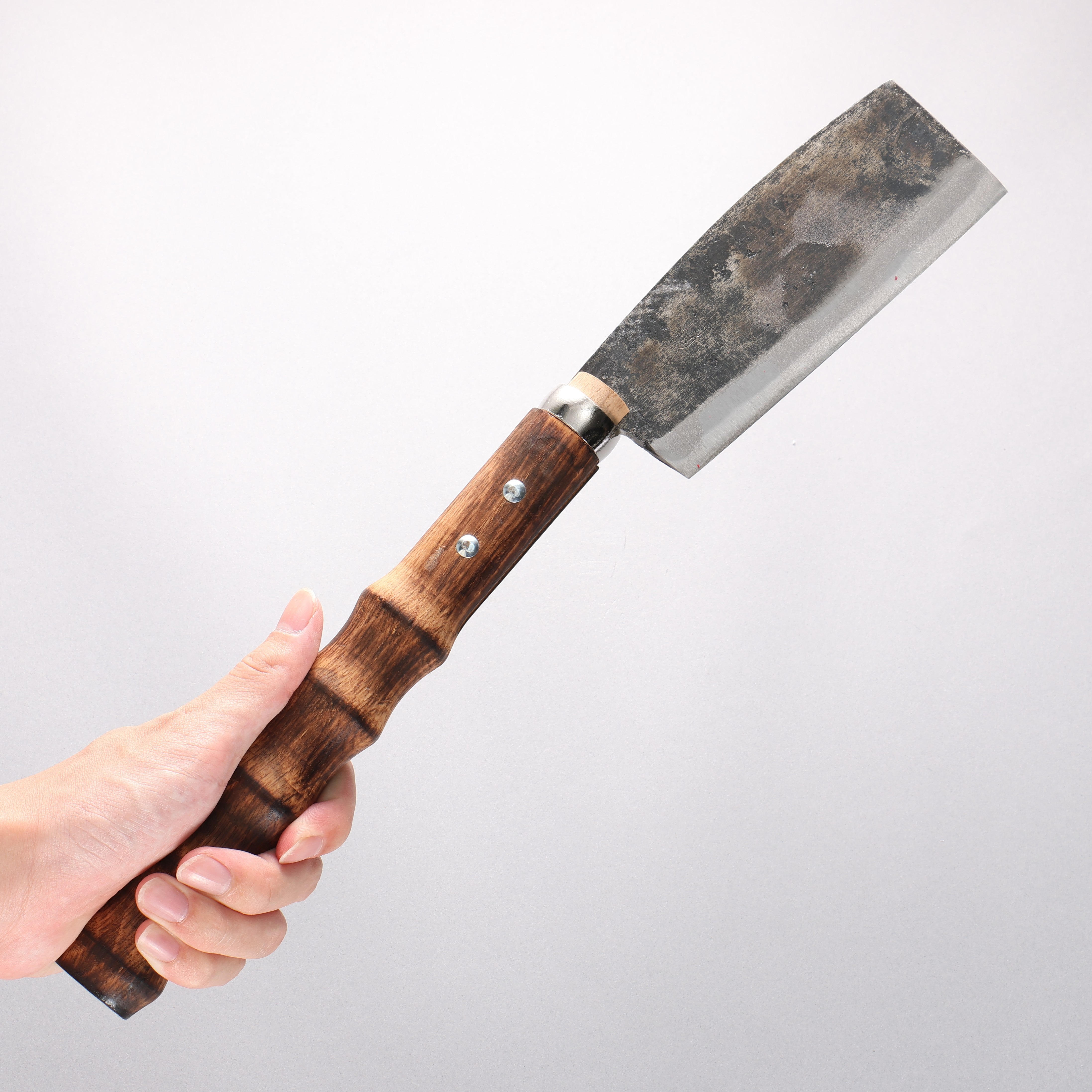 Sakai Takayuki Carbon steel Black Finished Machete (Without guard) Natural wood Handle 150mm - Japanny - Best Japanese Knife