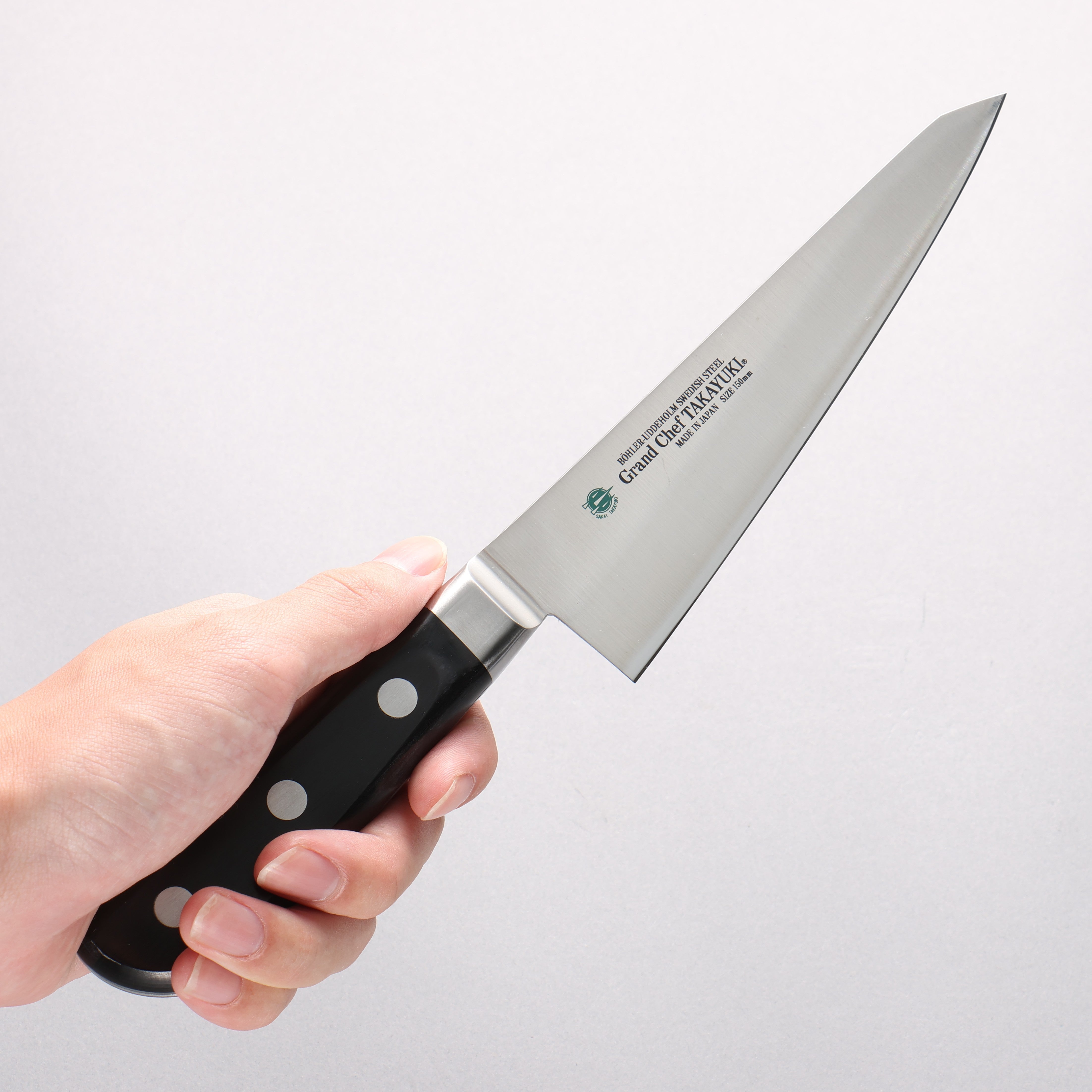 Sakai Takayuki Grand Chef Swedish Steel-stn Honesuki Boning 150mm - Japanny - Best Japanese Knife