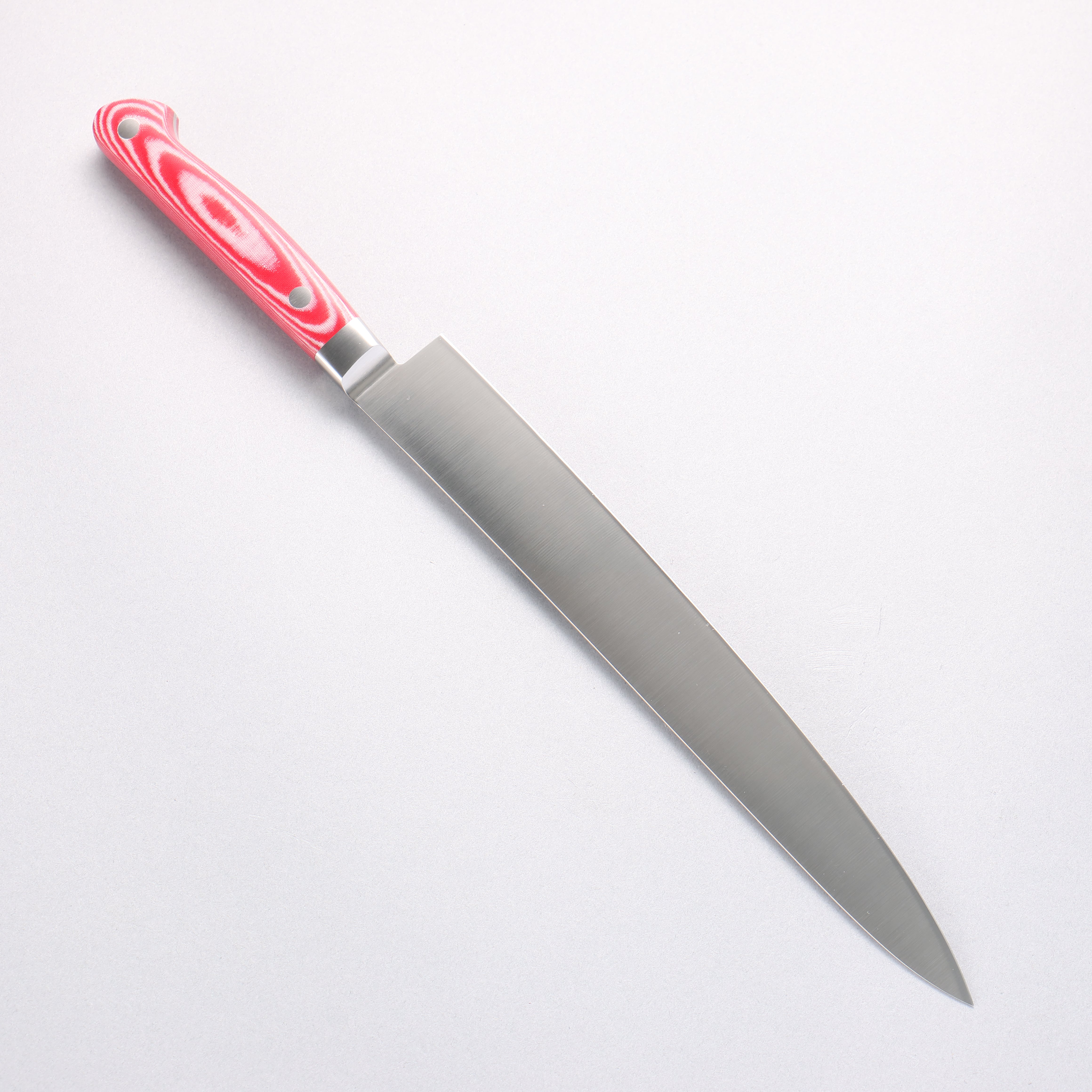 Sakai Takayuki Grand Chef Grand Chef Swedish Steel-stn Sujihiki 240mm Red Micarta Handle - Japanny - Best Japanese Knife