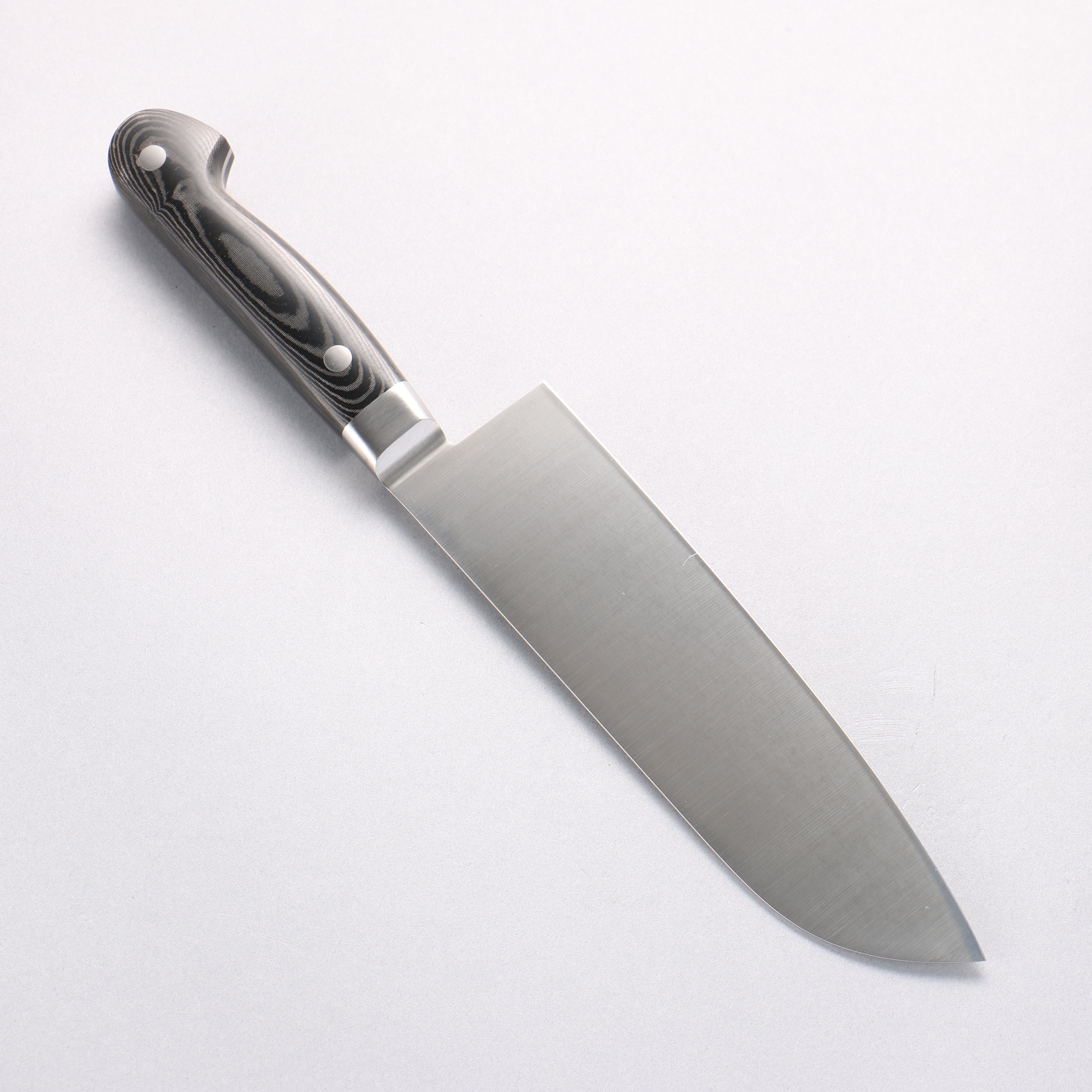 Sakai Takayuki Grand Chef Grand Chef Swedish Steel-stn Santoku 180mm Black Micarta Handle - Japanny - Best Japanese Knife