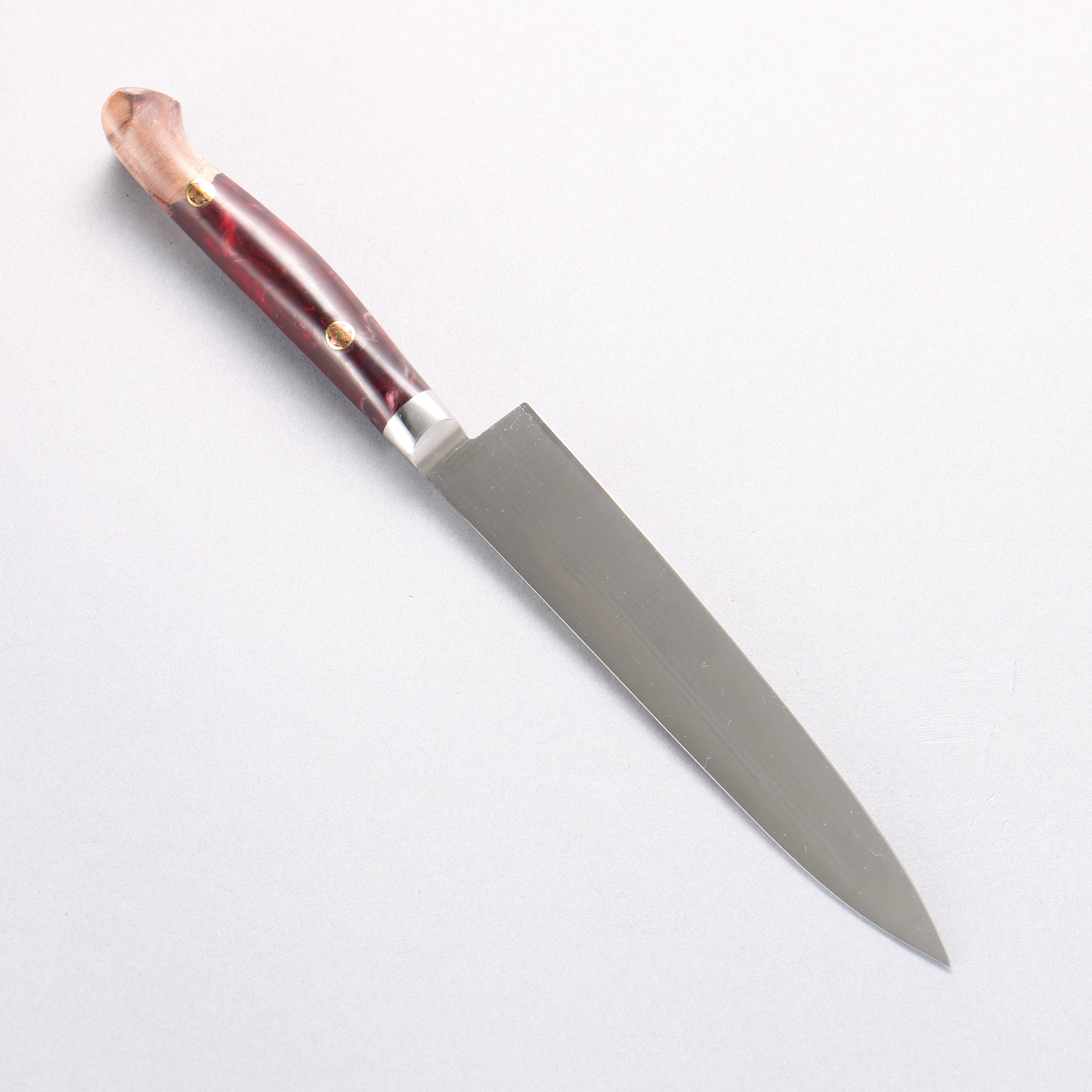Sakai Takayuki Grand Chef SP Uddeholm Swedish stain-resistant steel Petty-Utility Salmon 150mm SP Type III (Volcano) Handle - Japanny - Best Japanese Knife