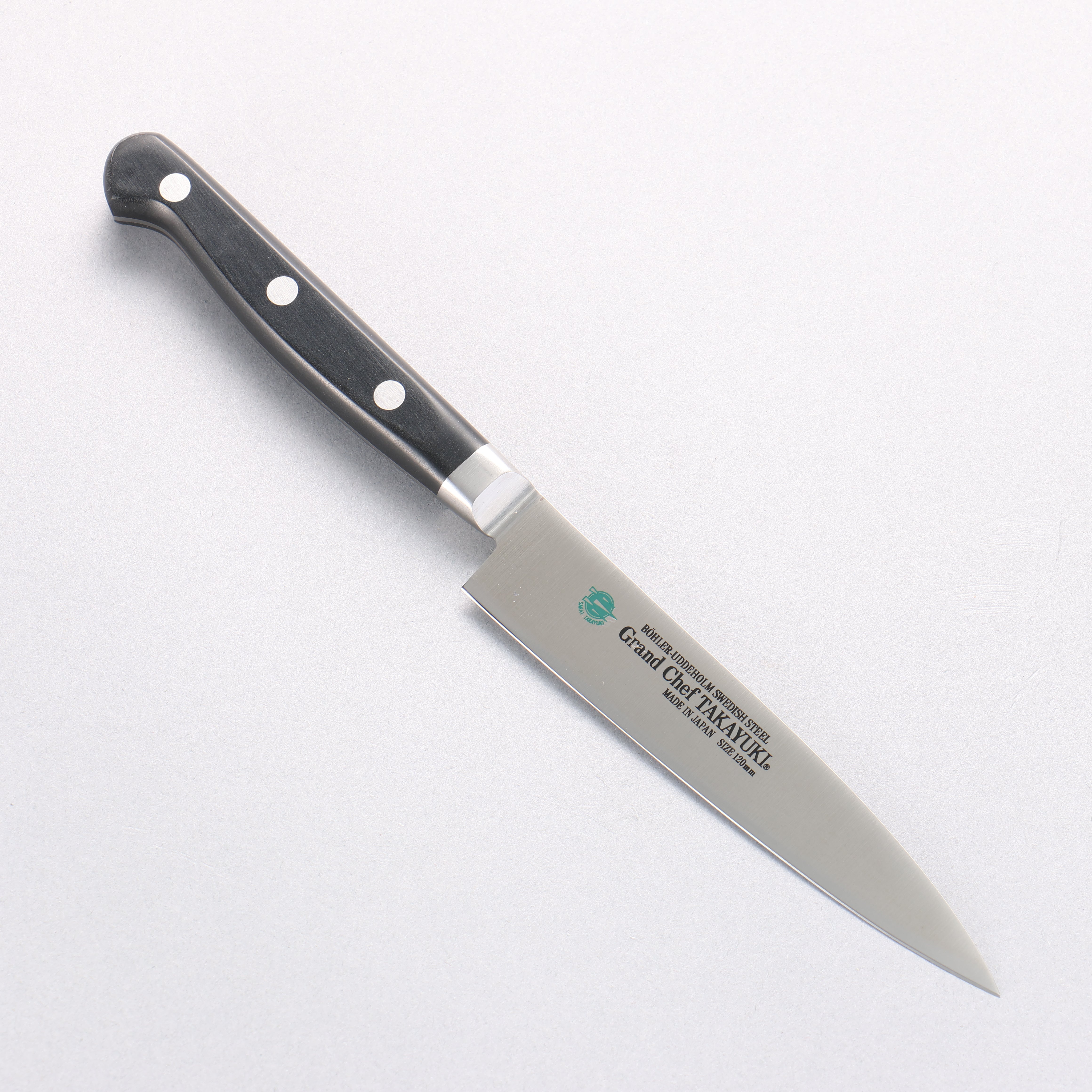 Sakai Takayuki Grand Chef Swedish Steel-stn Petty-Utility 120mm - Japanny - Best Japanese Knife