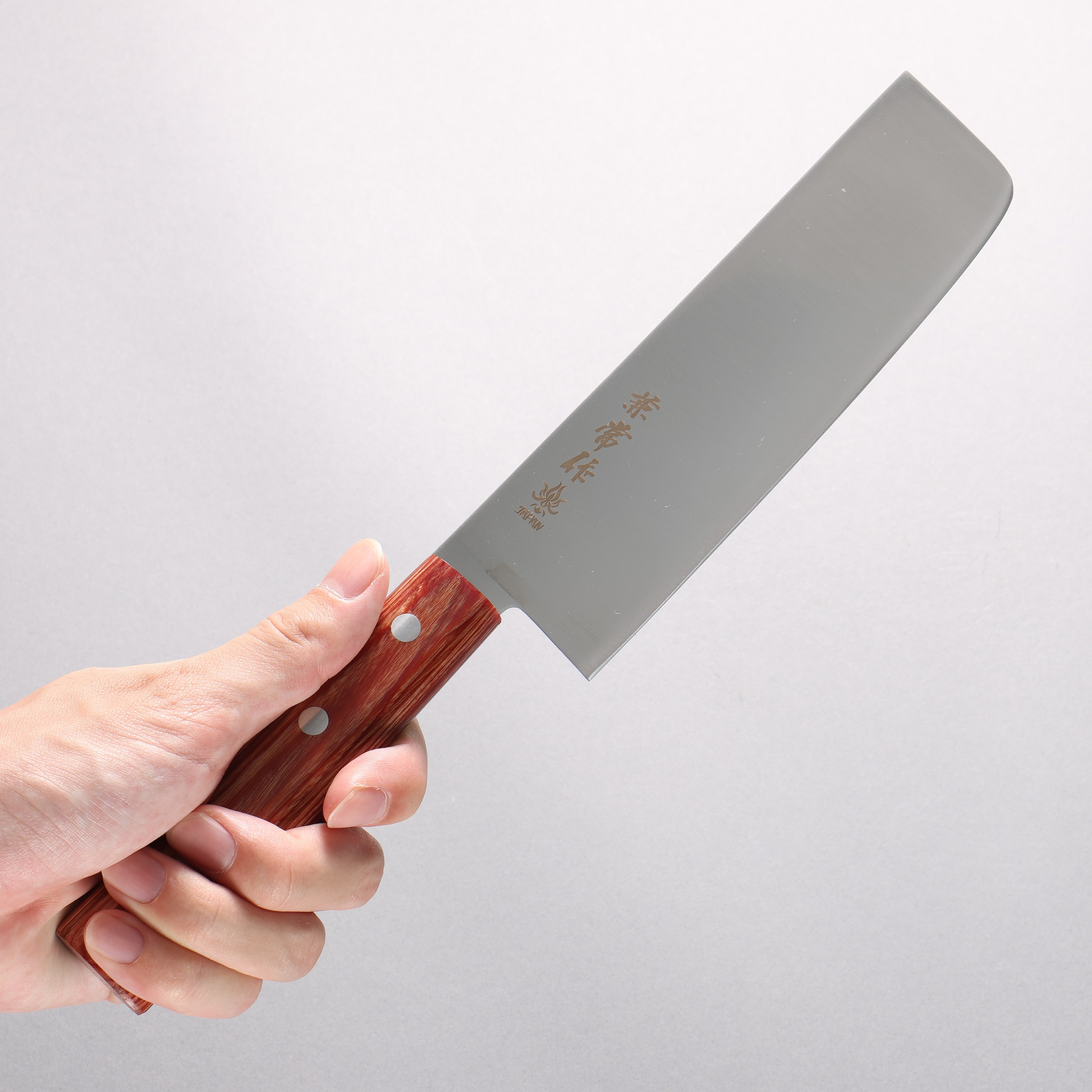 Kanetsune DSR-1K6 Usuba 165mm Red Pakka wood Handle - Japanny - Best Japanese Knife