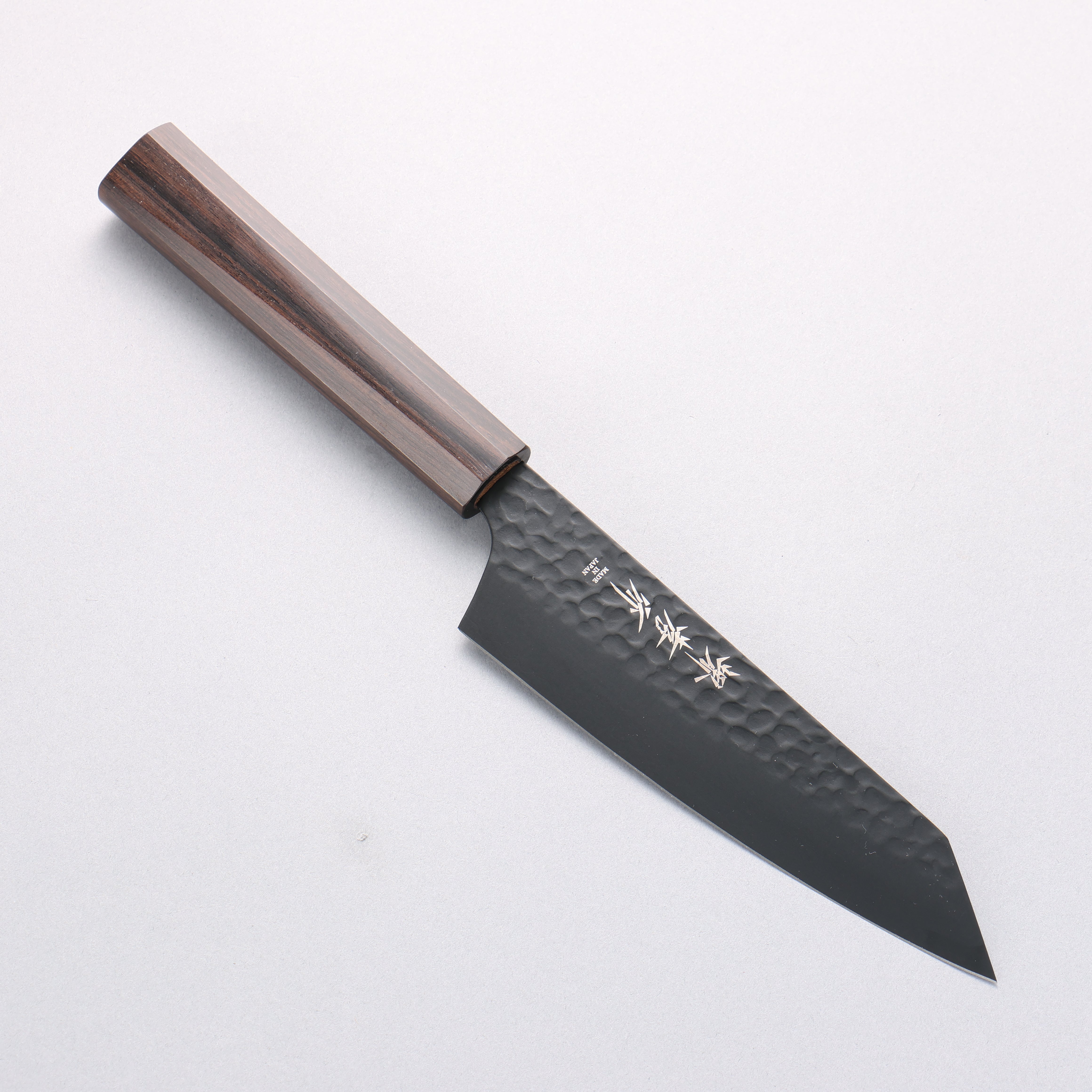 Sakai Takayuki Kurokage VG10 Kiritsuke Santoku 160mm Ebony(6 sided teardrop) Handle - Japanny - Best Japanese Knife