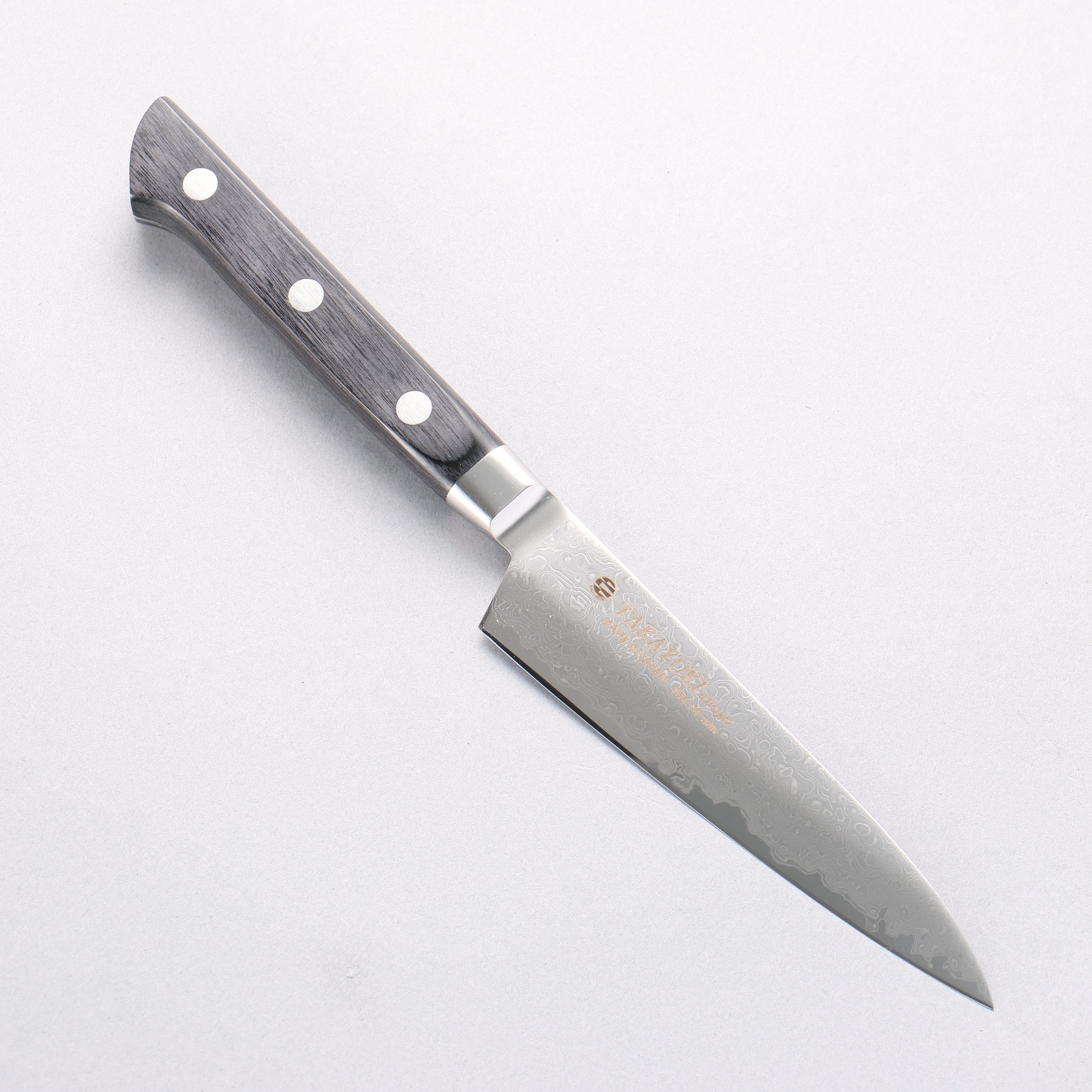 Sakai Takayuki Molybdenum 63 Layer Damascus Petty-Utility 120mm - Japanny - Best Japanese Knife