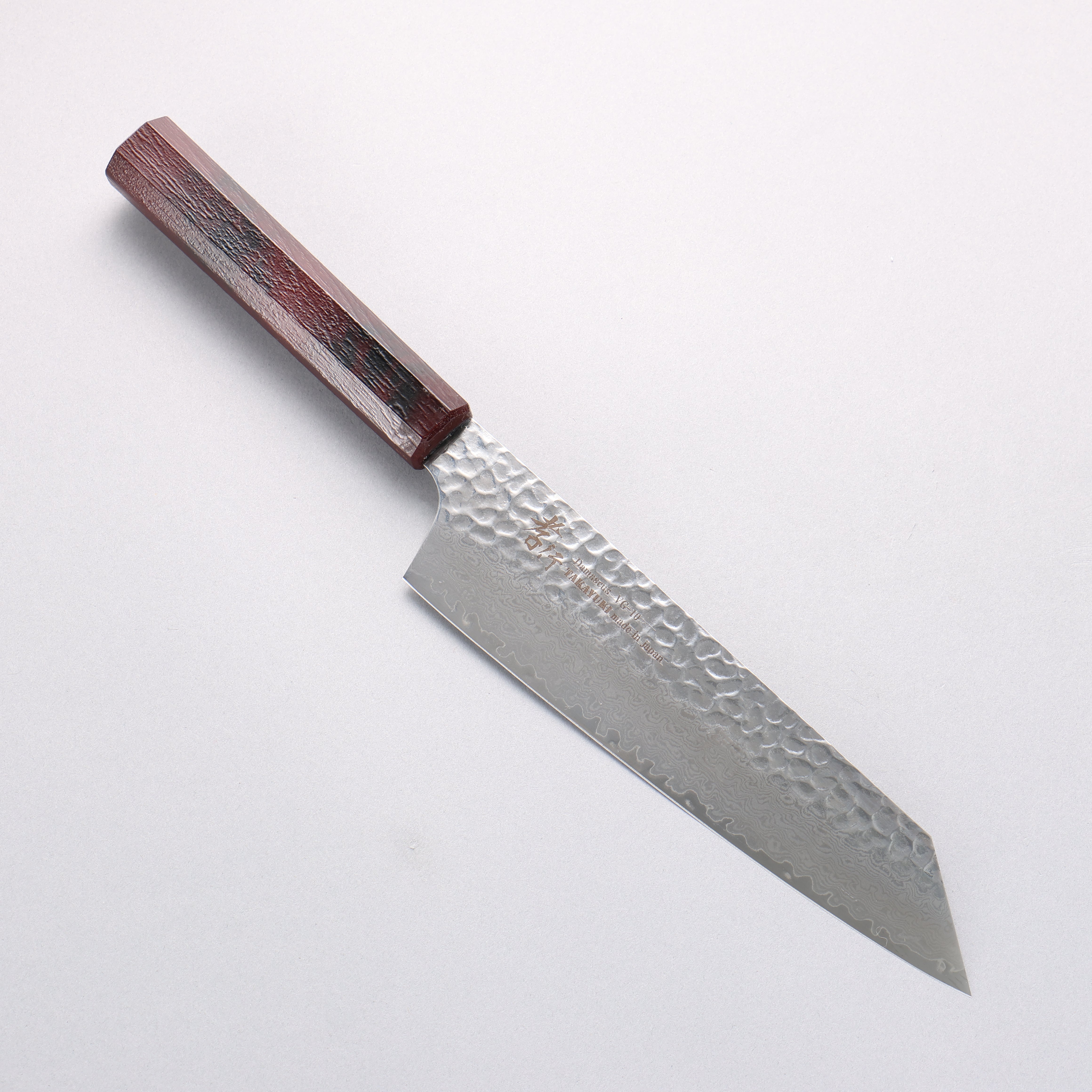 Sakai Takayuki Nanairo VG10 33 Layer Kengata Gyuto 190mm ABS resin(Tortoiseshell) Handle - Japanny - Best Japanese Knife