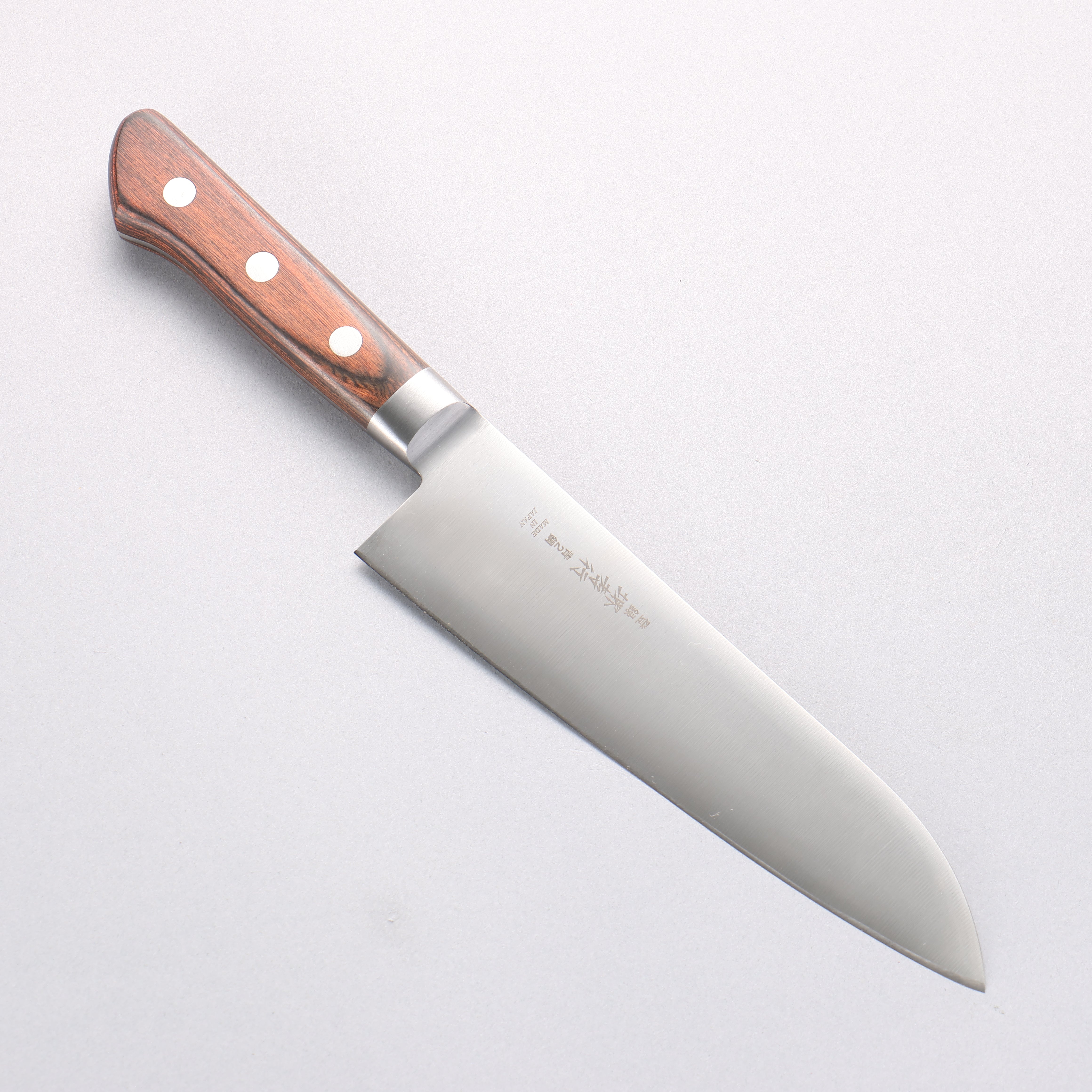 Sakai Takayuki Blue Steel No.2 Honyaki Santoku 180mm - Japanny - Best Japanese Knife