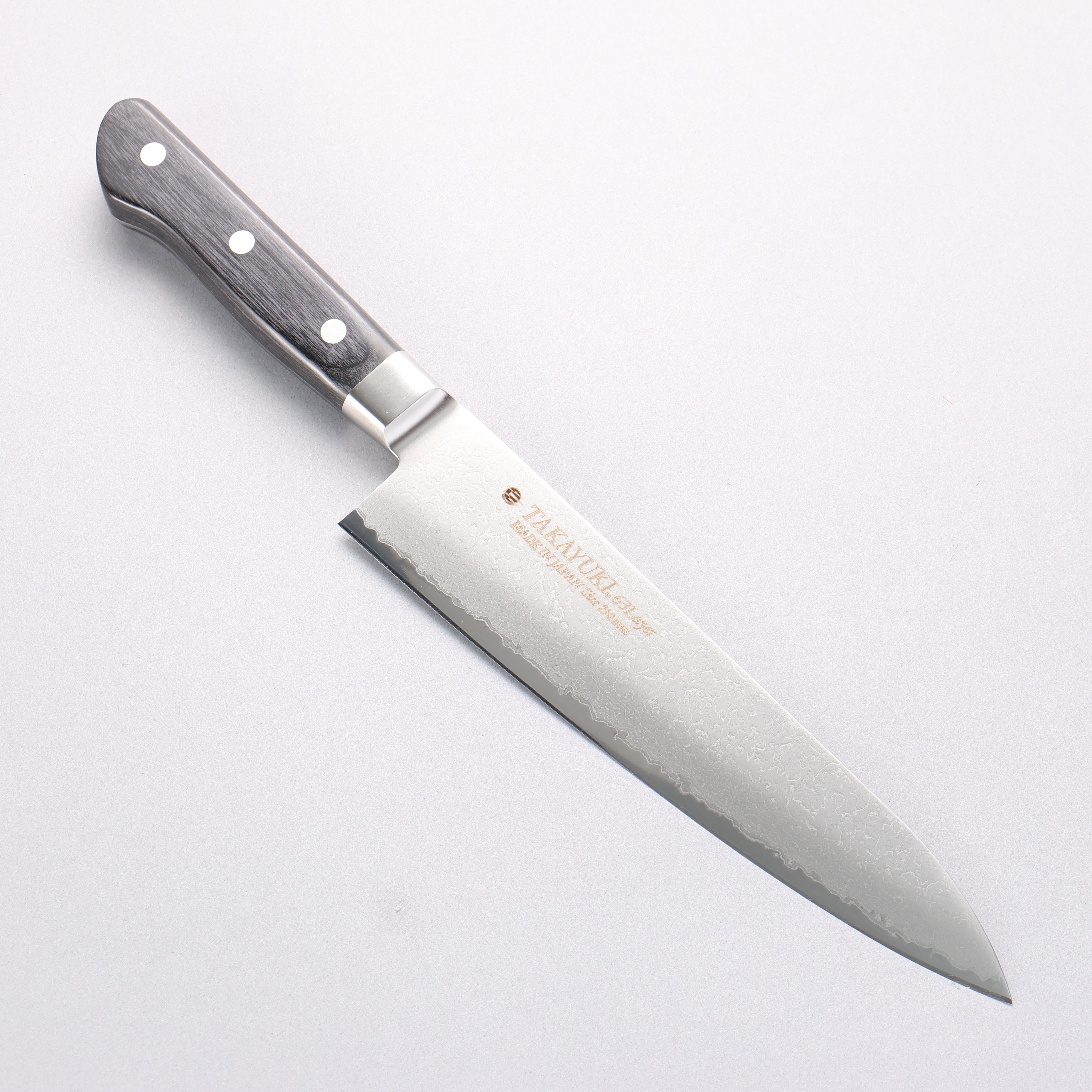Sakai Takayuki Molybdenum 63 Layer Damascus Gyuto - Japanny - Best Japanese Knife