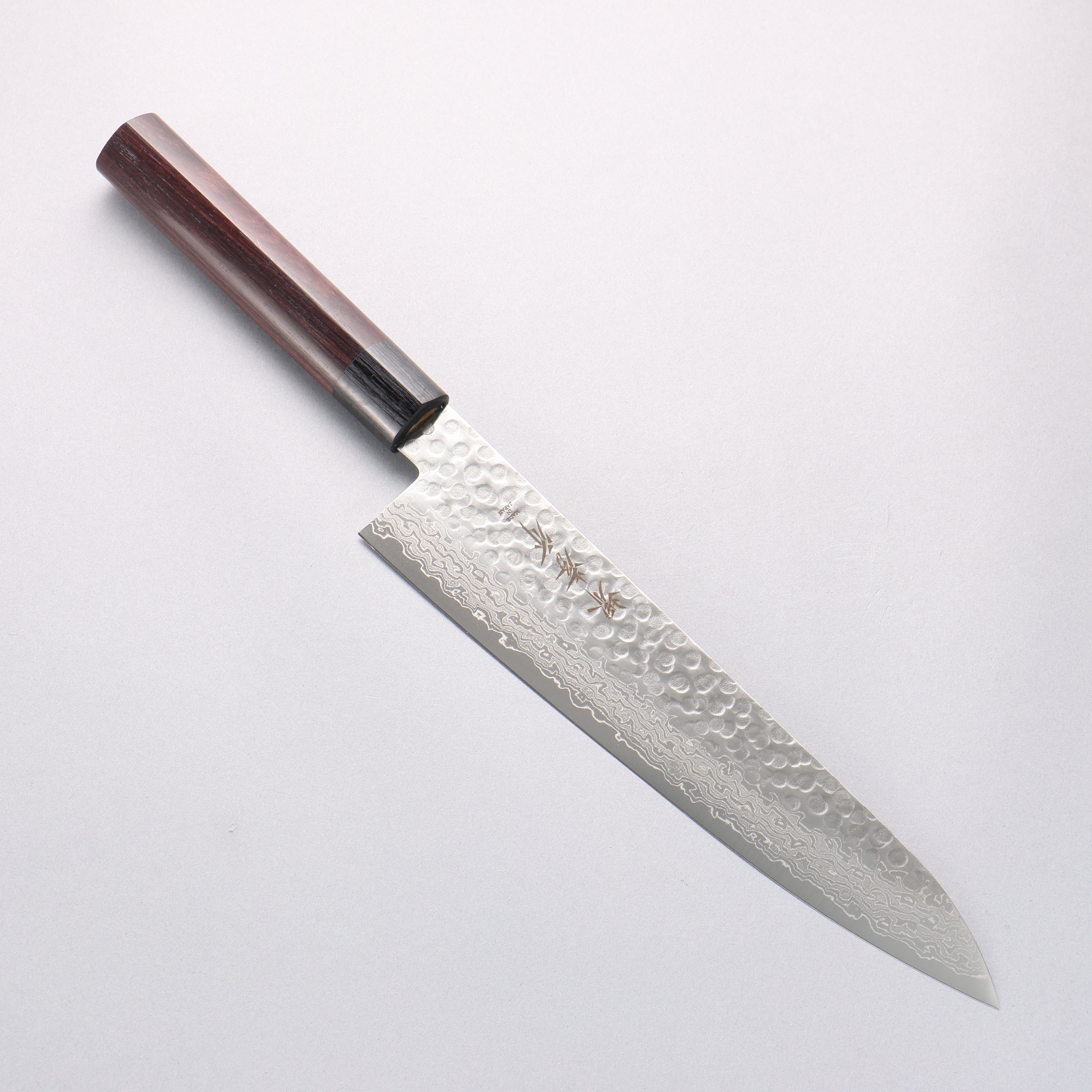 Sakai Takayuki AUS10 45 Layer Damascus Gyuto 240mm Shitan Handle - Japanny - Best Japanese Knife