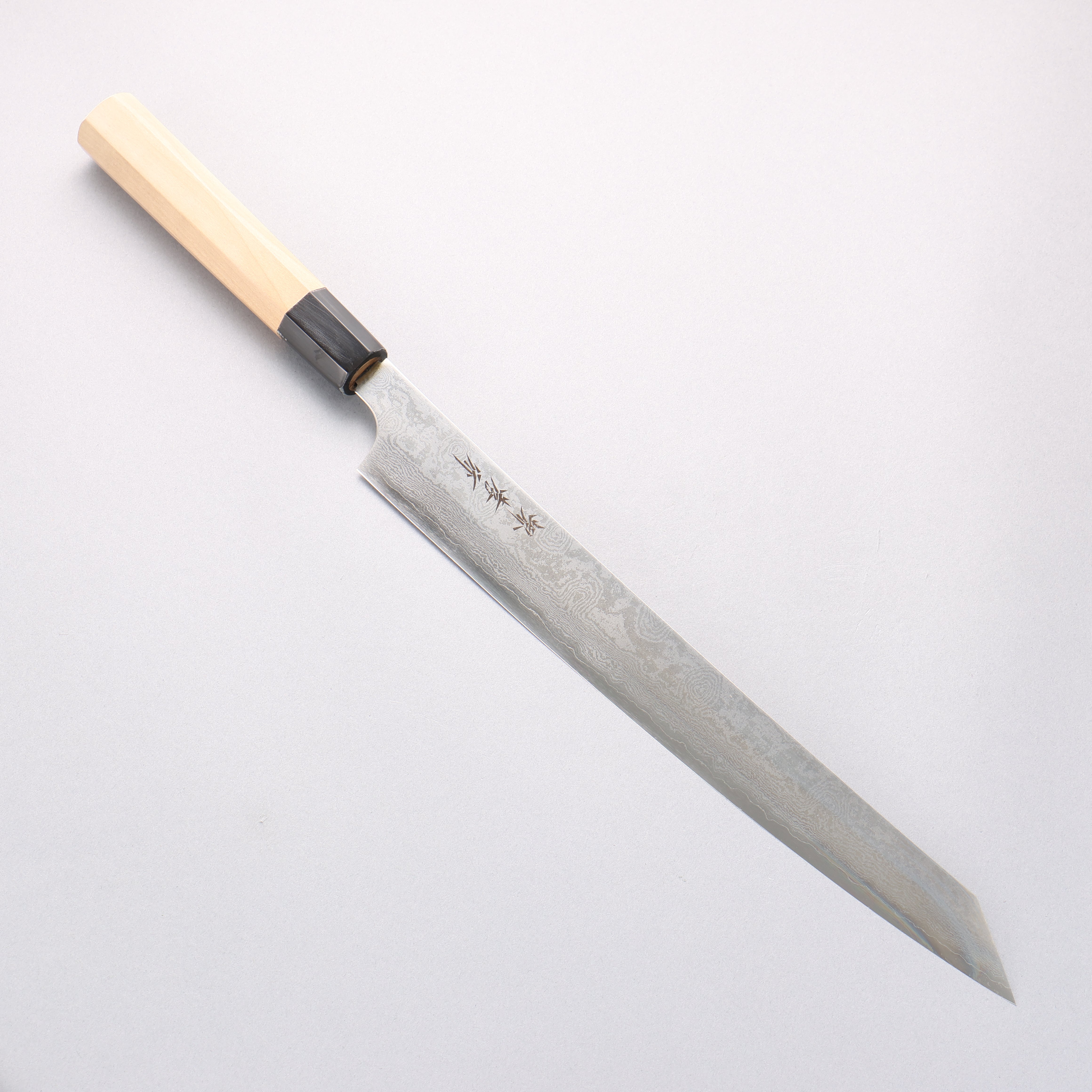 Sakai Takayuki Silver Steel No.3 Damascus Kengata Yanagiba 300mm - Japanny - Best Japanese Knife