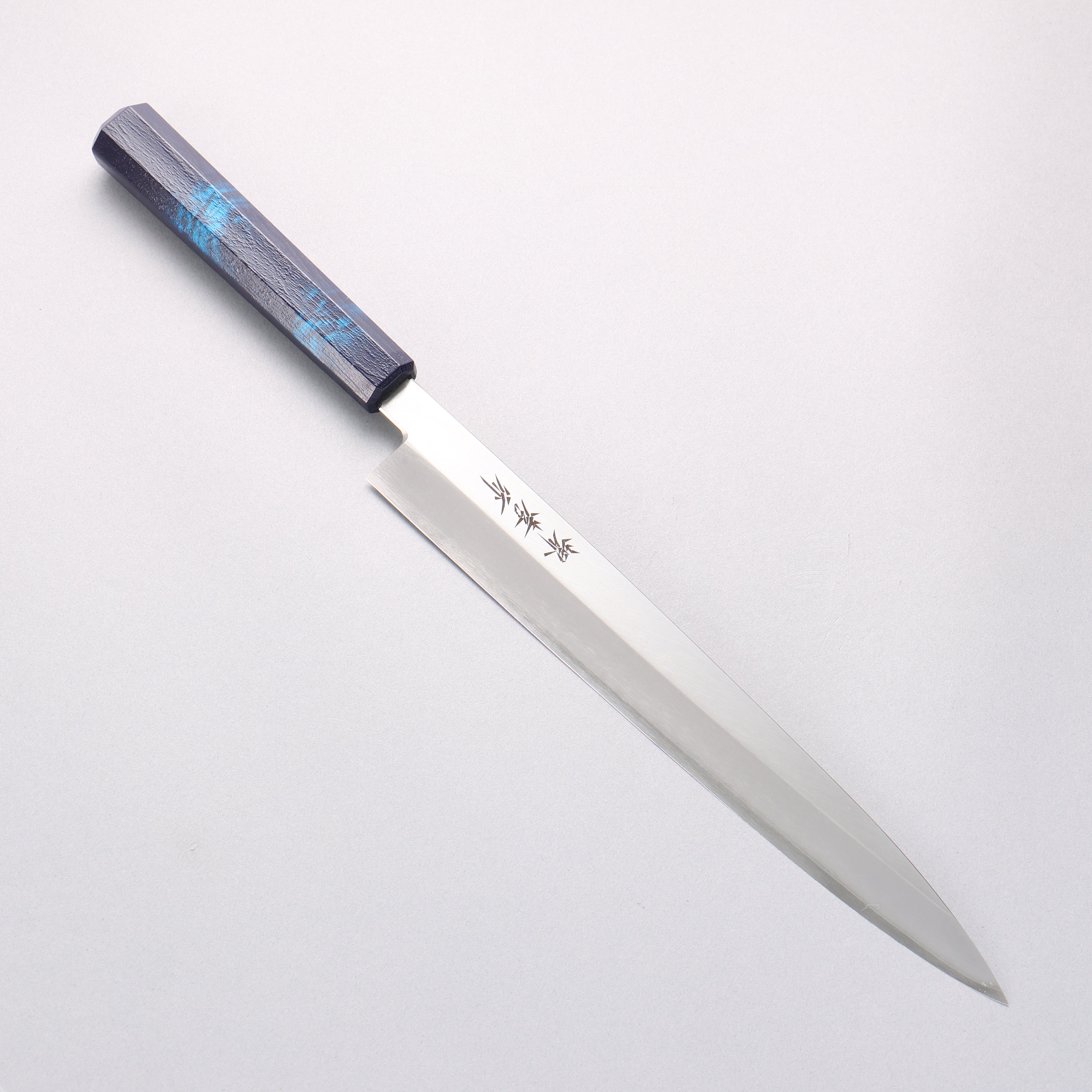 Sakai Takayuki Nanairo INOX Molybdenum Yanagiba 270mm ABS resin(Turquoise tortoiseshell) Handle - Japanny - Best Japanese Knife