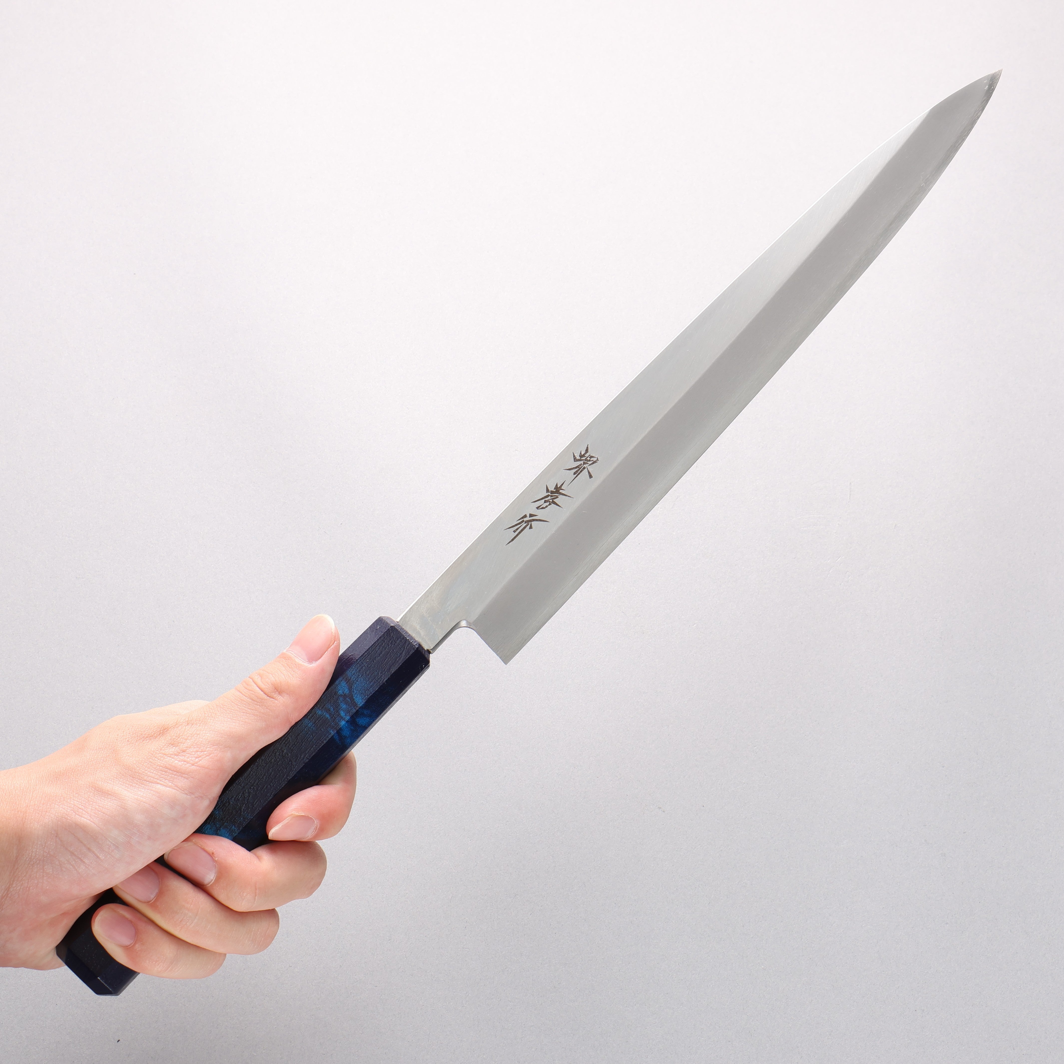 Sakai Takayuki Nanairo INOX Molybdenum Yanagiba 270mm ABS resin(Turquoise tortoiseshell) Handle - Japanny - Best Japanese Knife