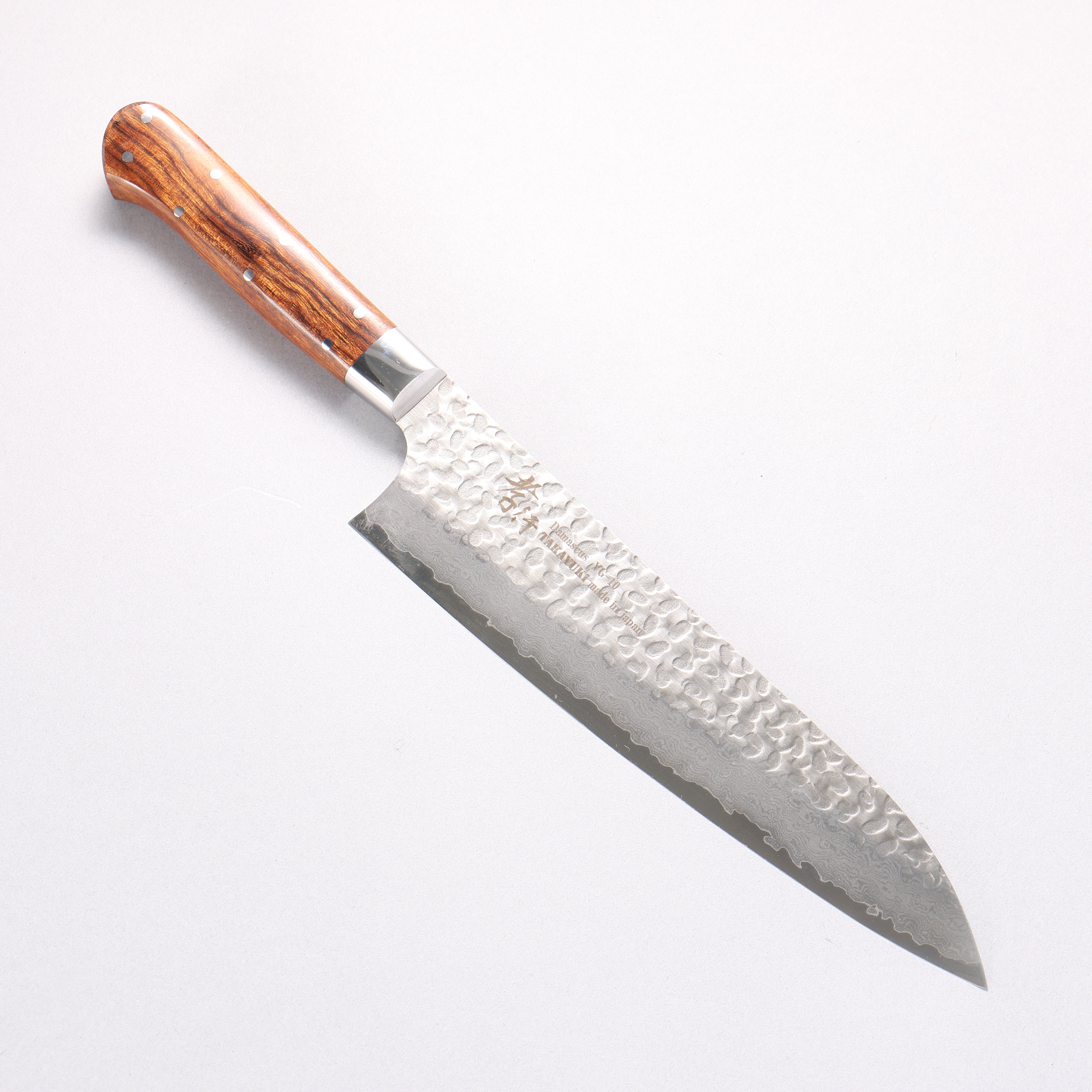 Sakai Takayuki VG10 33 Layer Damascus Gyuto 210mm Desert Ironwood(Sugihara model) Handle - Japanny - Best Japanese Knife
