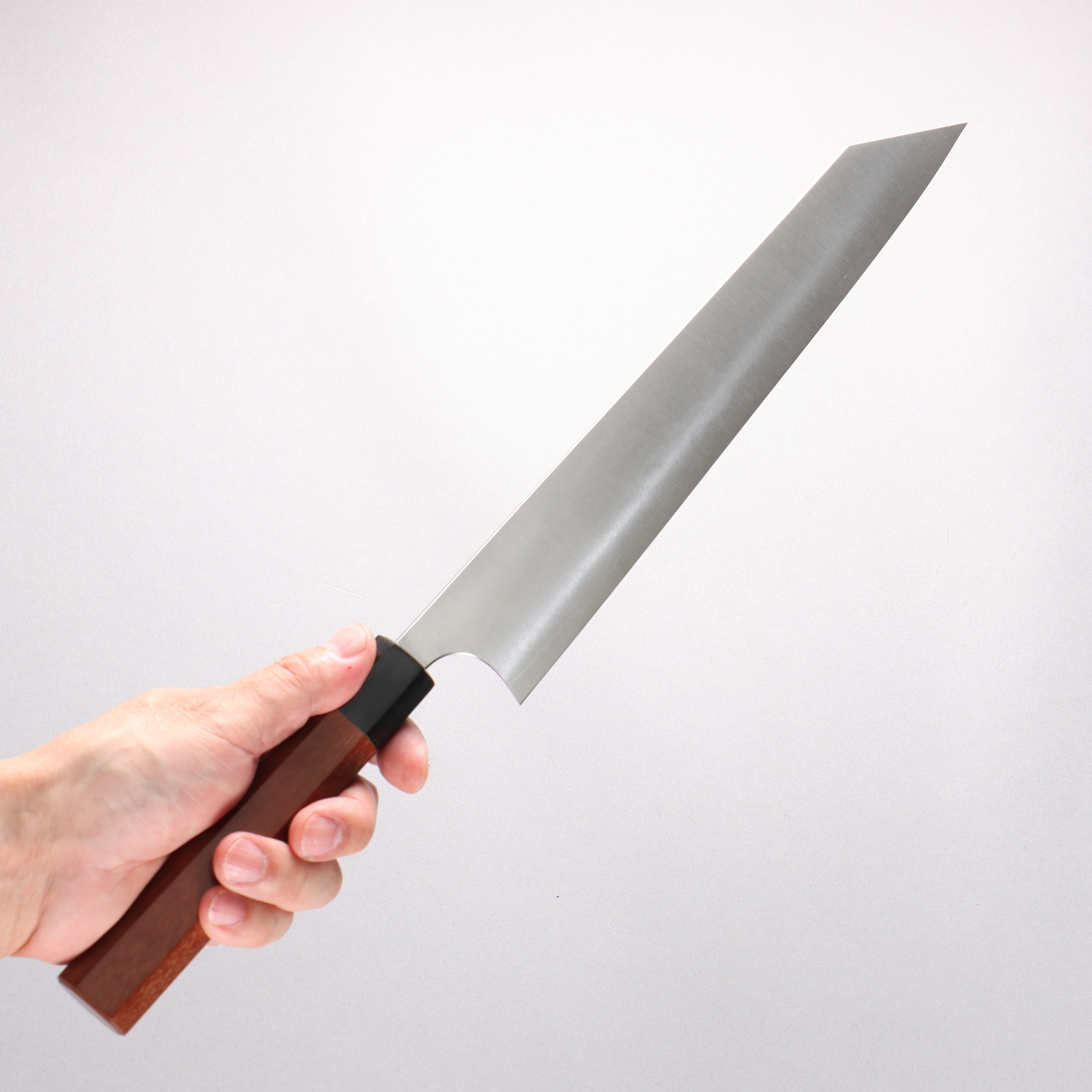 Shibata Takayuki Koutetsu Blue Super Sujihiki 270mm Rosewood (Ferrule: Black Pakka Wood) Handle - Japanny - Best Japanese Knife