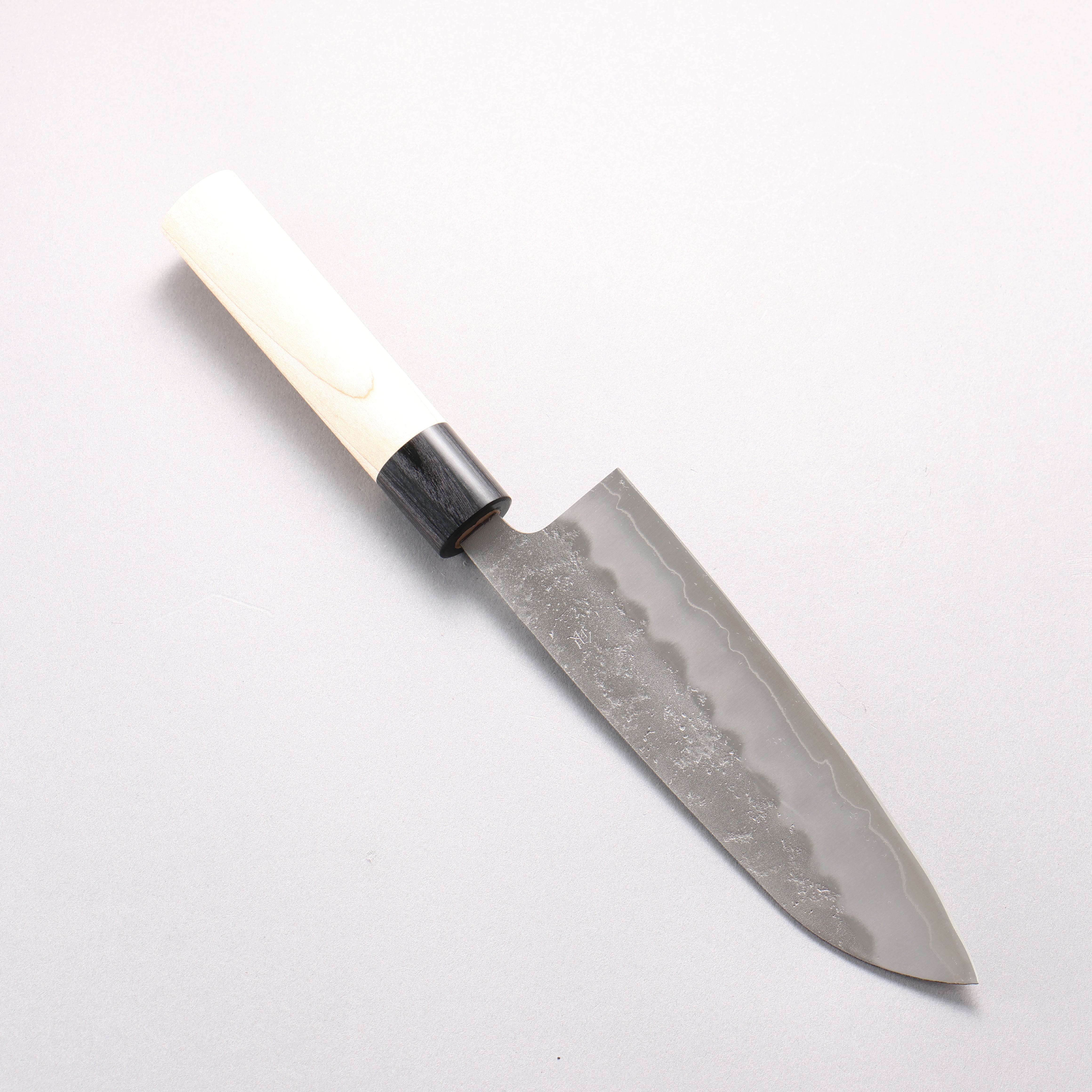 Seisuke Silver Steel No.3 Nashiji Santoku 165mm Magnolia Handle - Japanny - Best Japanese Knife