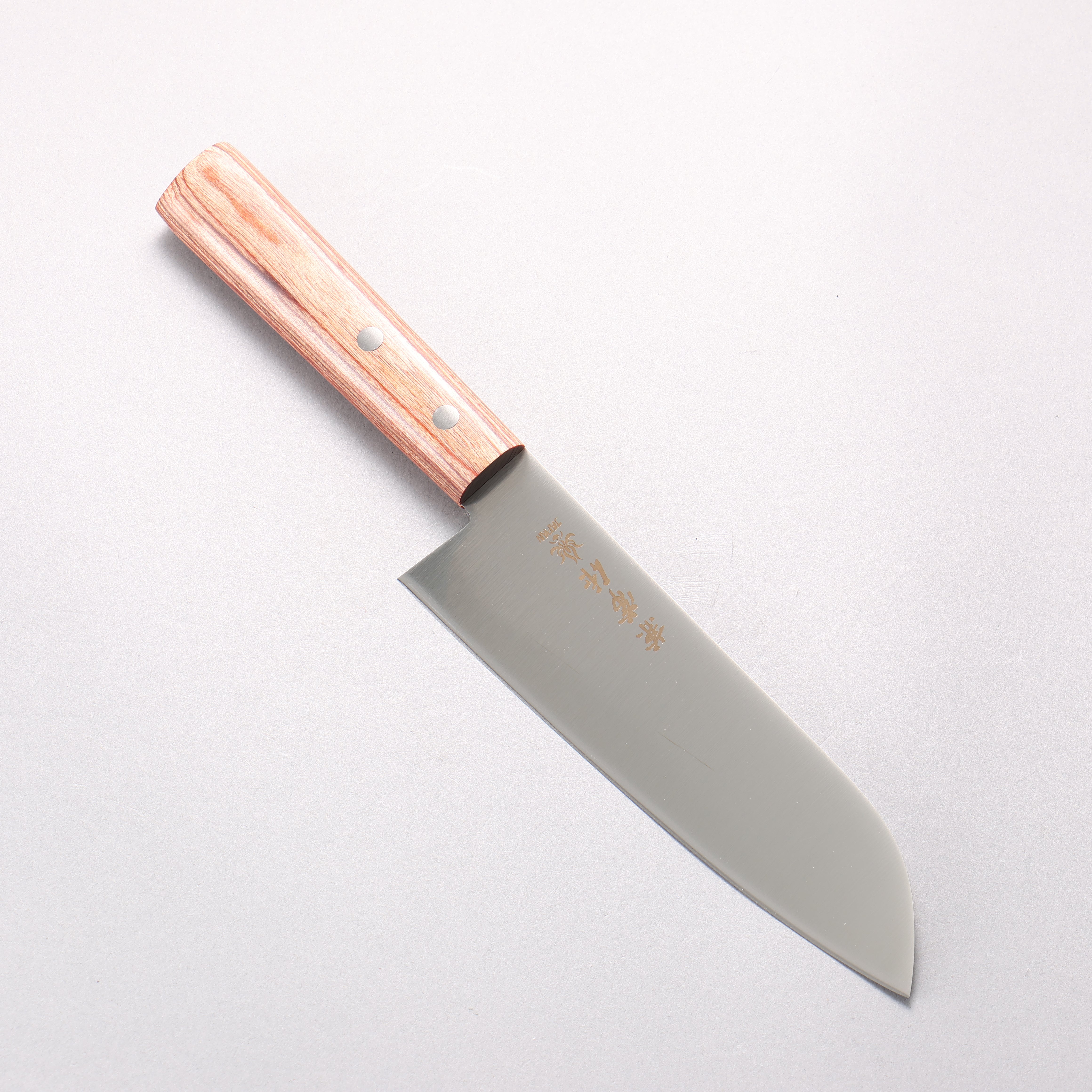 Kanetsune 555 Series DSR-1K6 Santoku 165mm Red Pakka wood Handle - Japanny - Best Japanese Knife