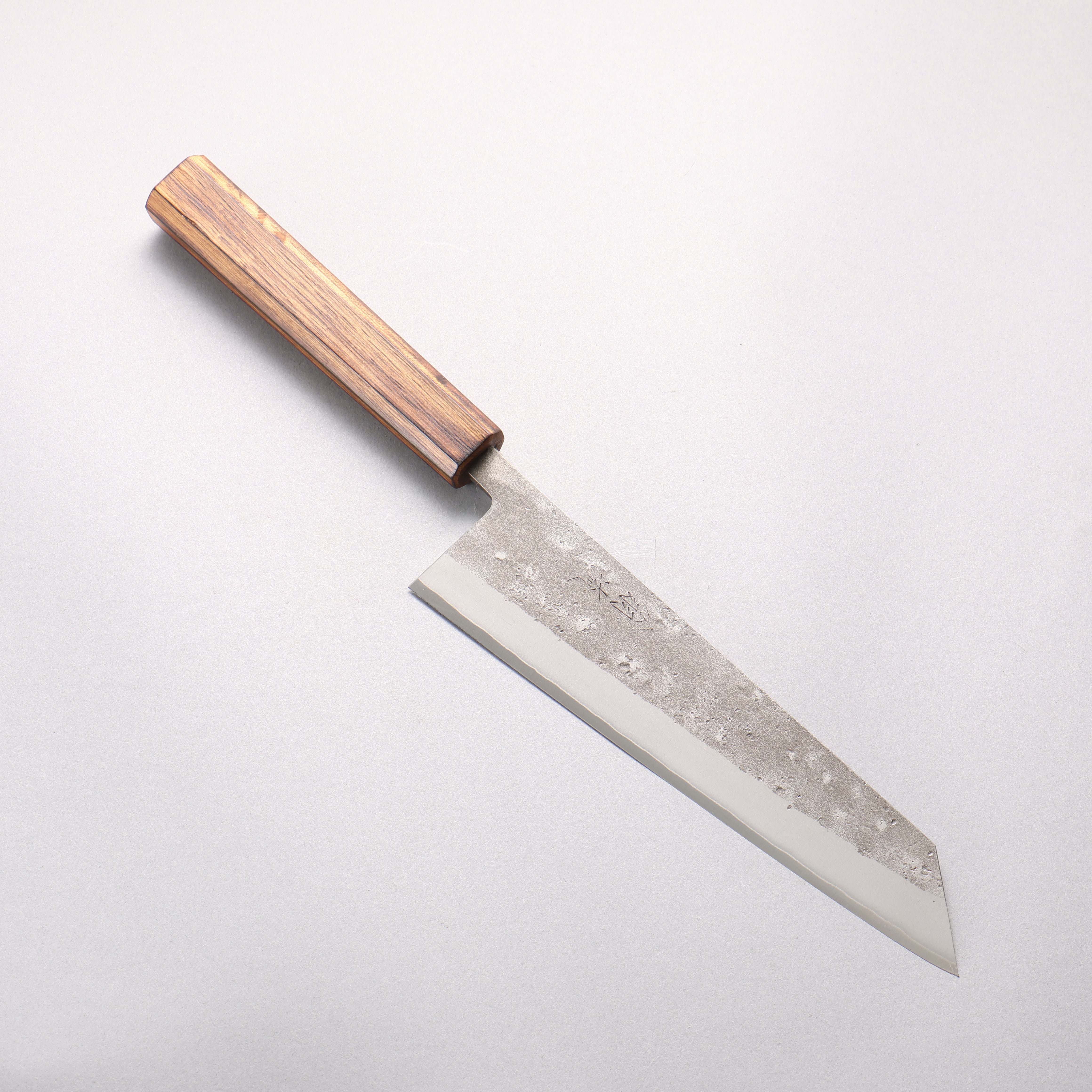 Oul SLD Nashiji Kiritsuke Gyuto 200mm Oak (Baikoku / Soot Black) Handle - Japanny - Best Japanese Knife