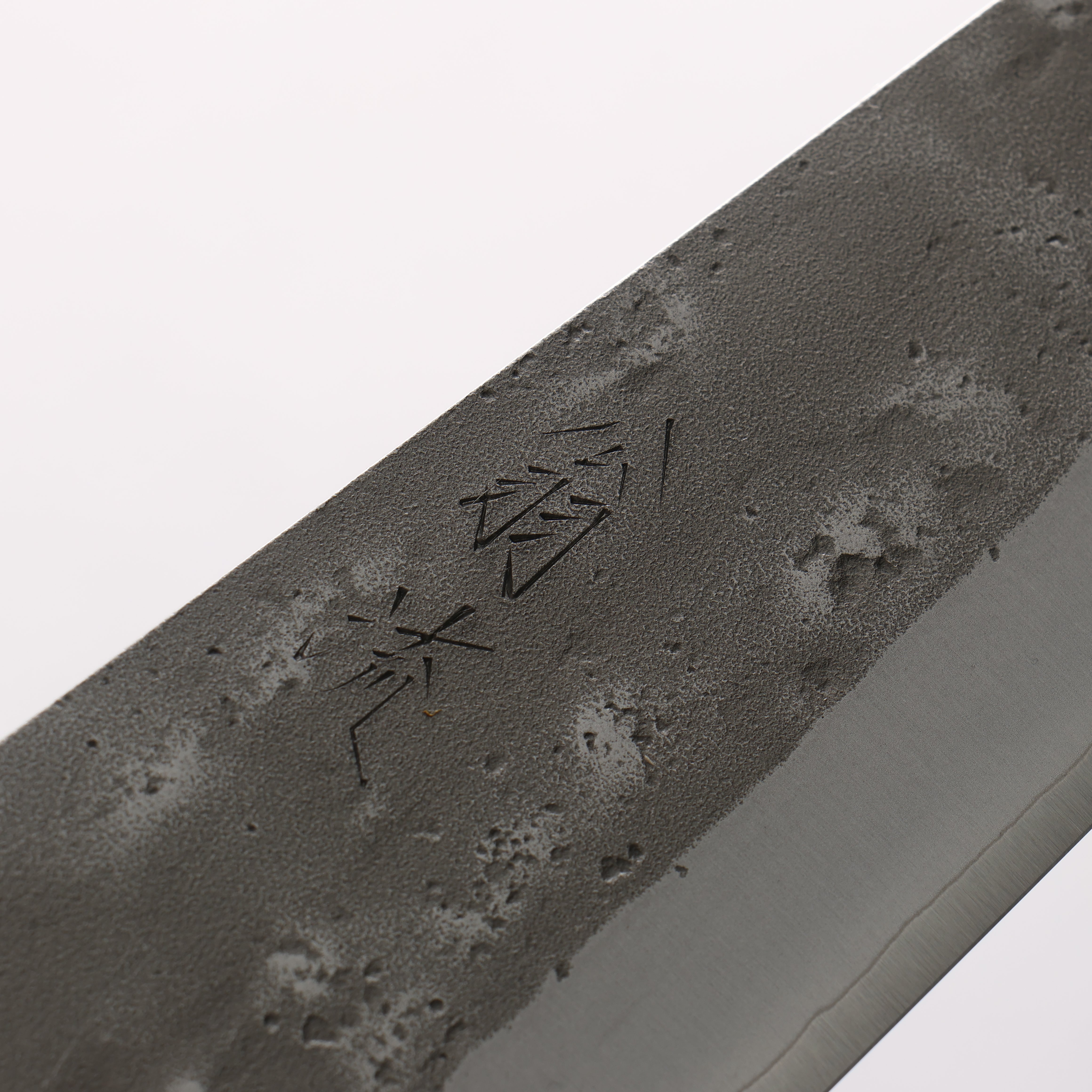 Oul SLD Nashiji Kiritsuke Gyuto 200mm Oak (Baikoku / Soot Black) Handle - Japanny - Best Japanese Knife