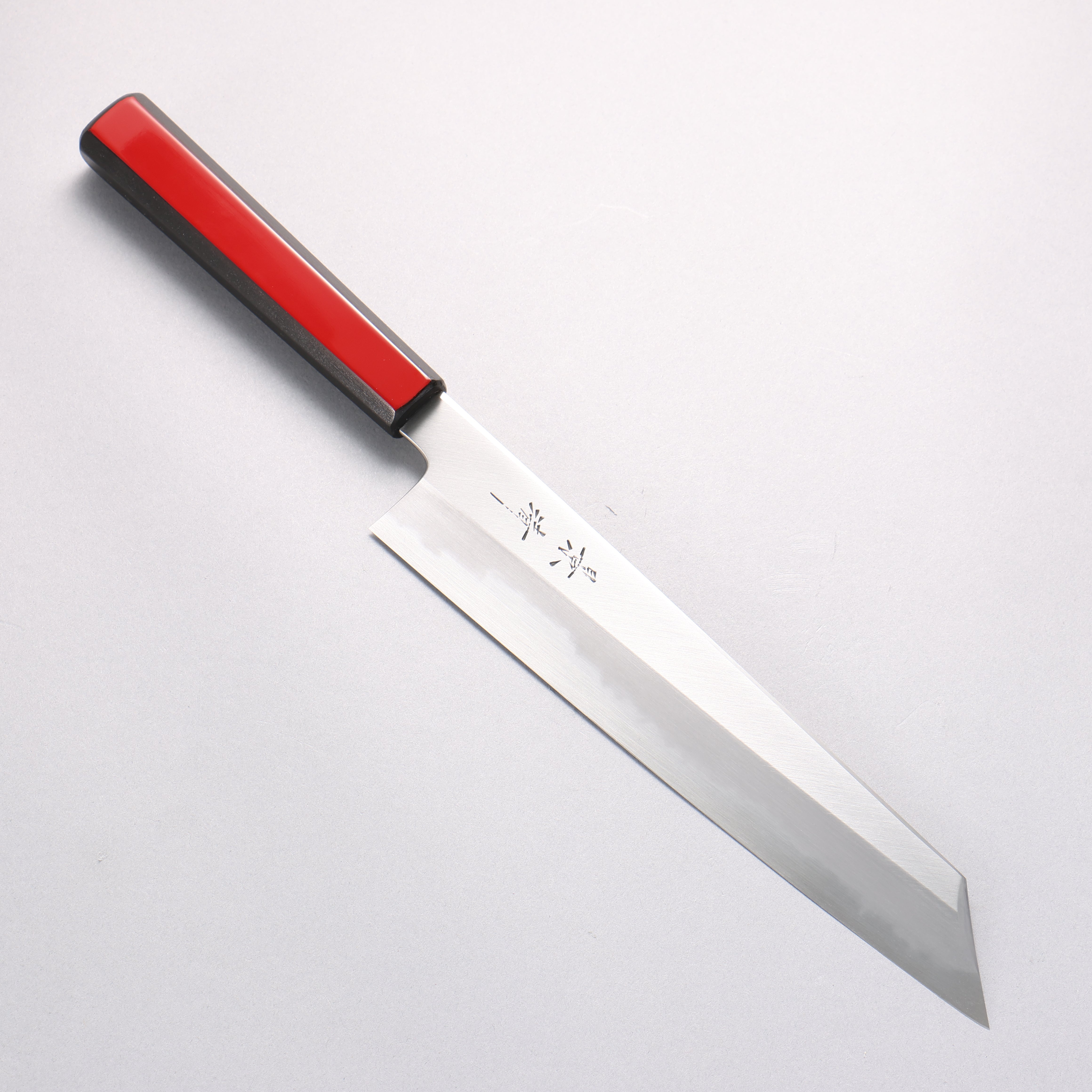 Kagekiyo White Steel No.1 Kiritsuke Gyuto 240mm Akaro Lacquered (Magnolia) Handle - Japanny - Best Japanese Knife