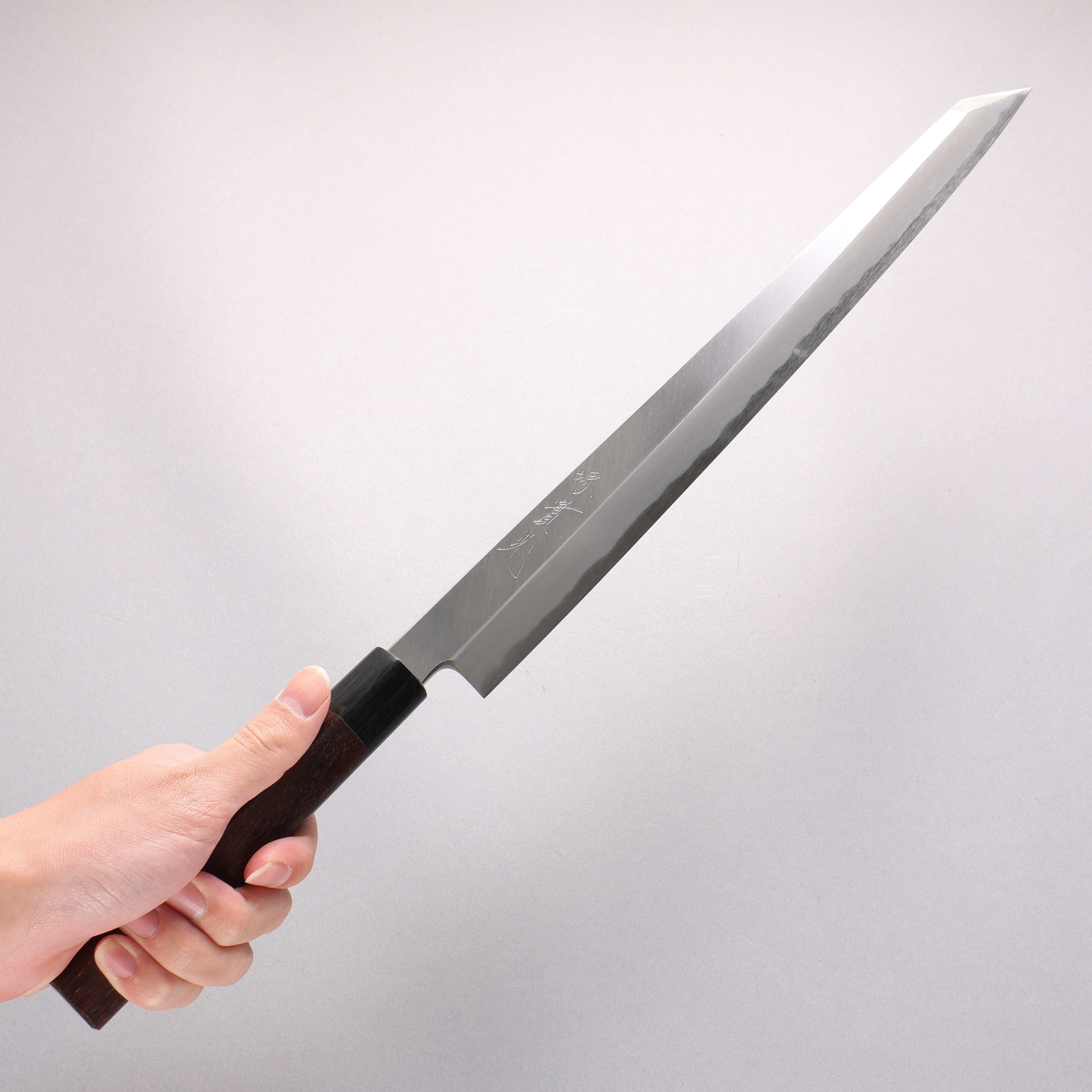 Jikko White Steel No.2 Kiritsuke Yanagiba 330mm Shitan Handle - Japanny - Best Japanese Knife