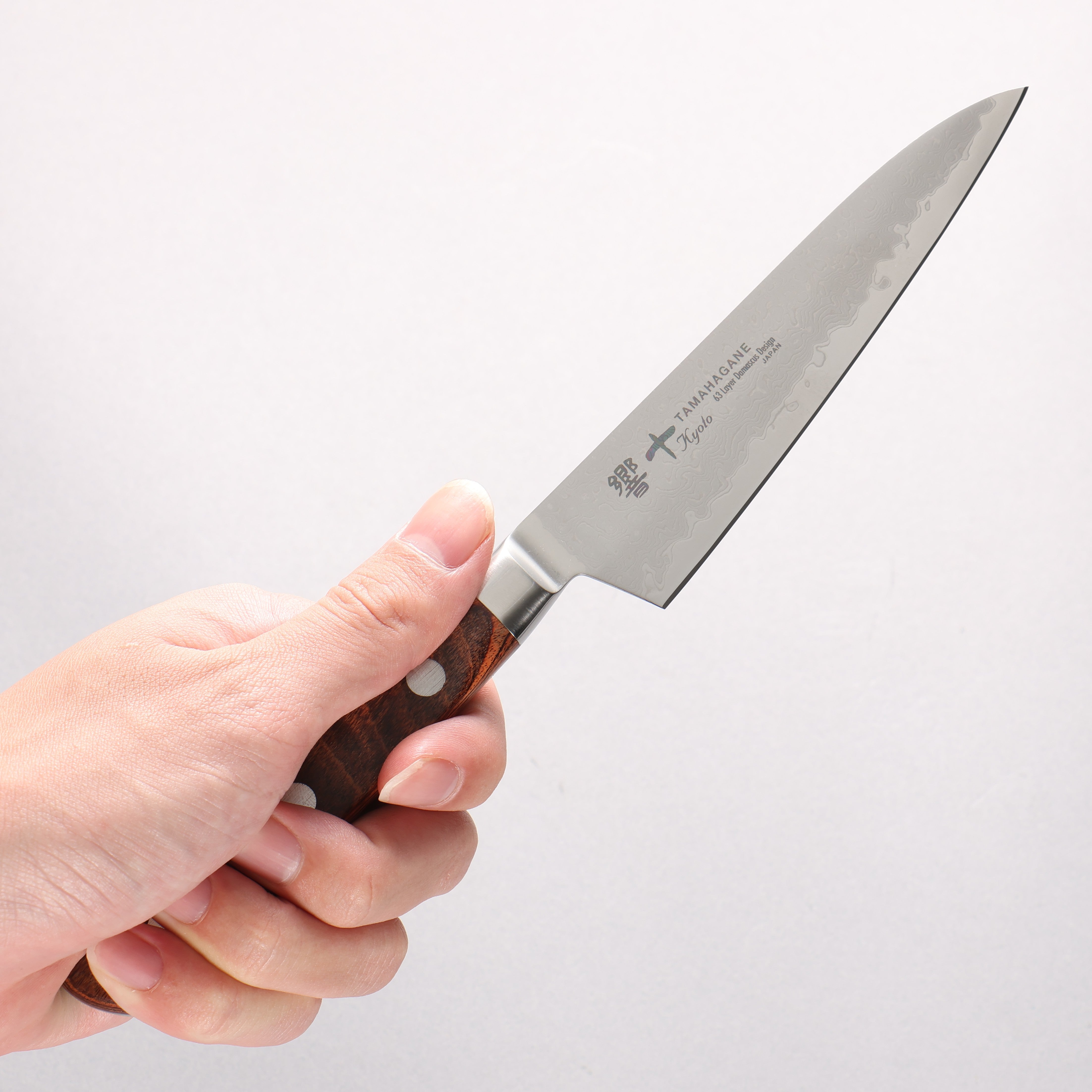 Tamahagane Kyoto 63 Layer Damascus Petty-Utility 120mm KP-1108 - Japanny - Best Japanese Knife