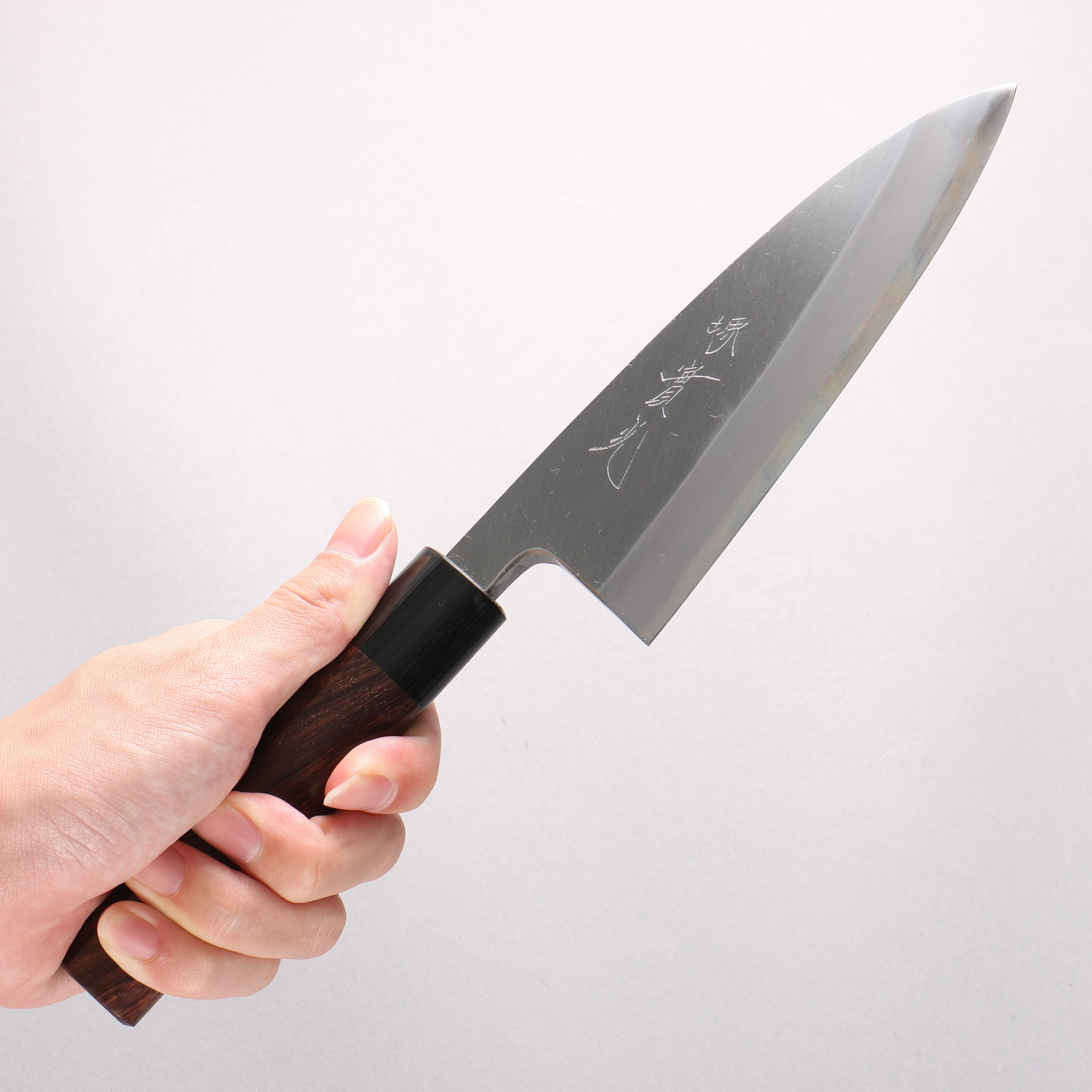 Jikko White Steel No.2 Deba 150mm Shitan Handle - Japanny - Best Japanese Knife